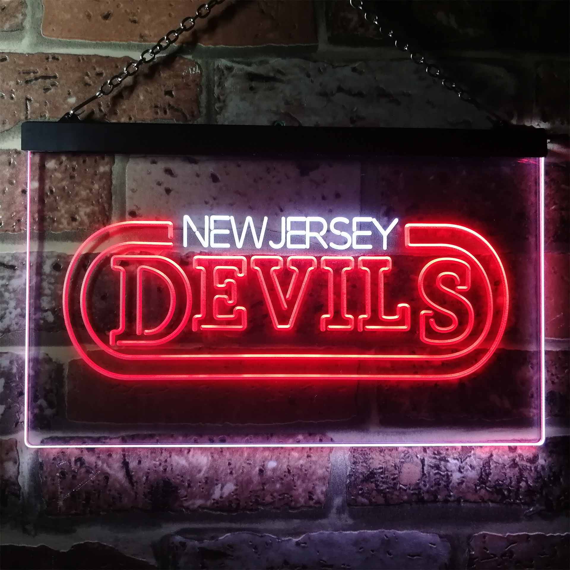 New Jersey Devils Ice Hockey Neon-Like LED Sign