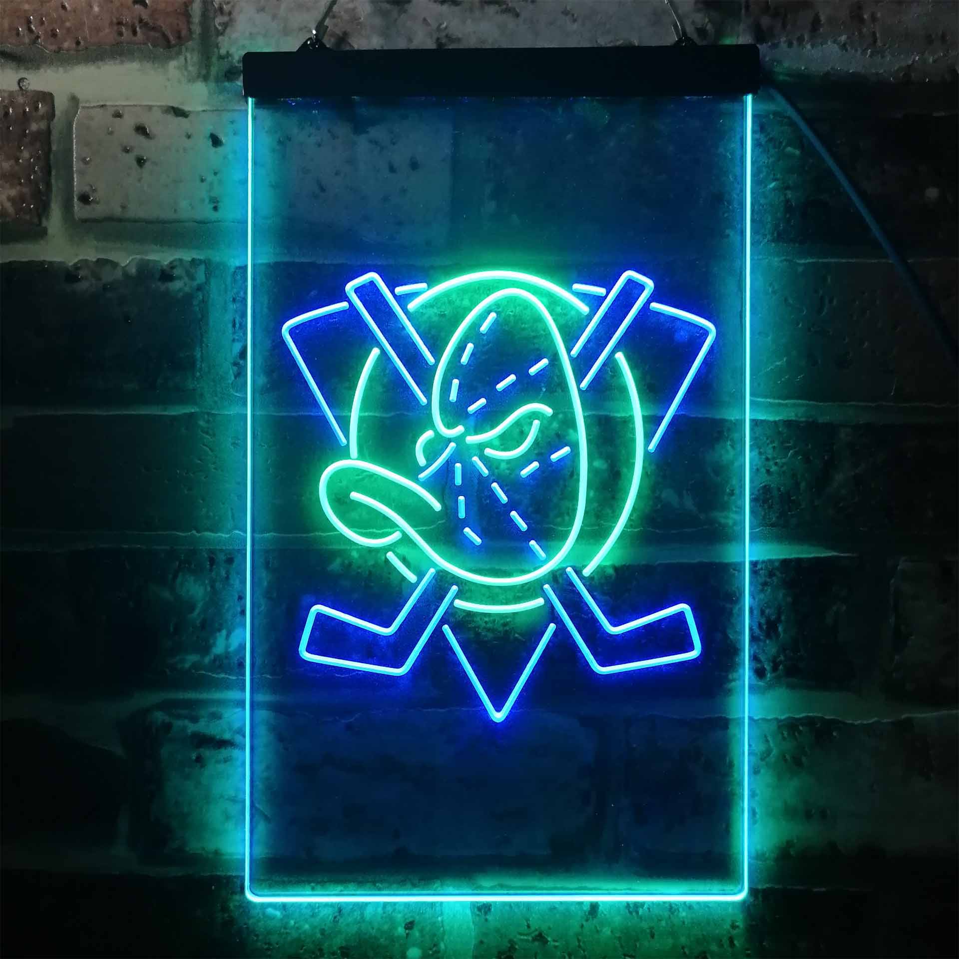 Anaheim Sport Team Ducks Dual Color LED Neon Sign ProLedSign