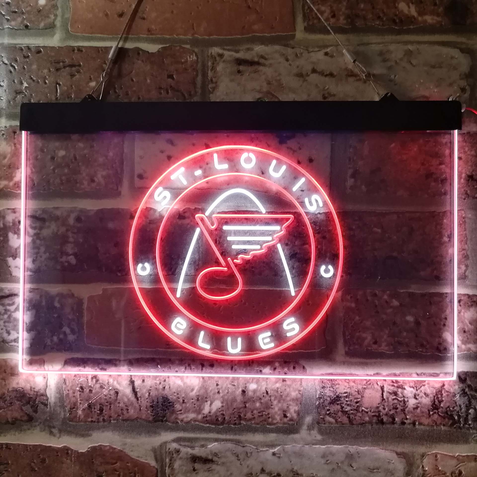 St Louis Blues Round Logo Neon-Like LED Sign