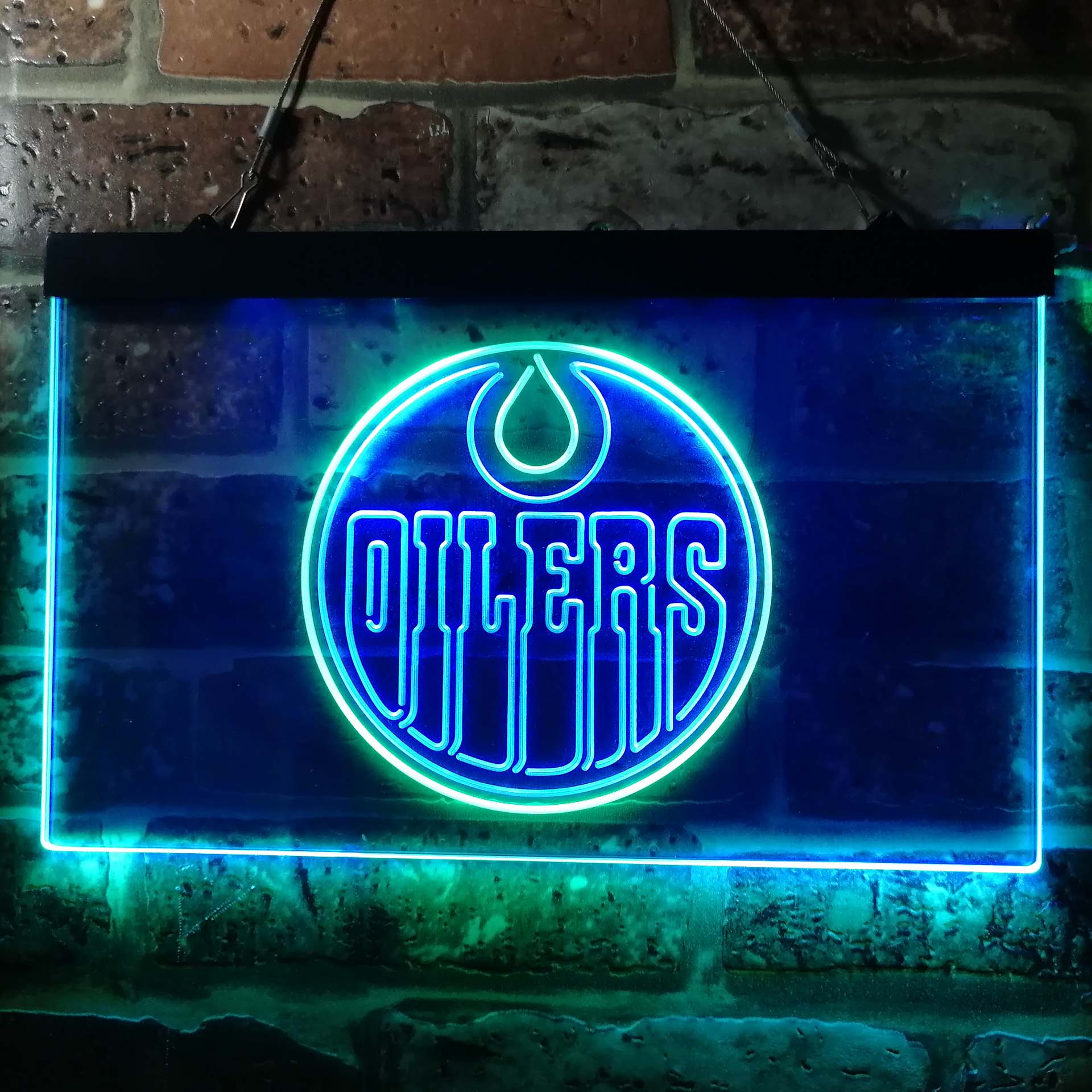 Edmonton Sport Team Oilers Dual Color LED Neon Sign ProLedSign