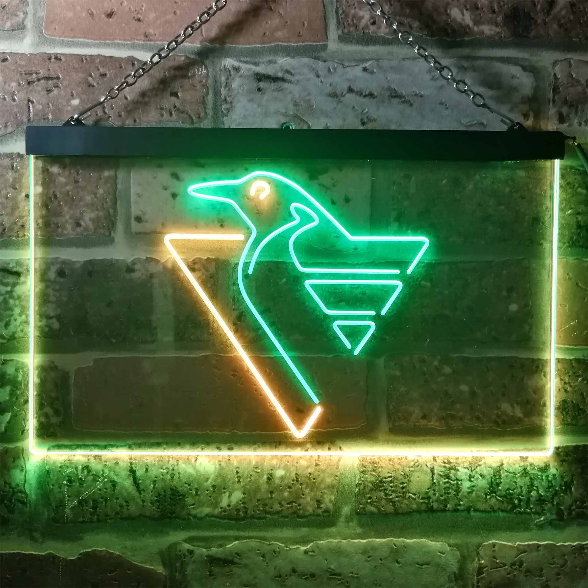 Pittsburgh Penguins Ice Hockey Neon-Like LED Sign