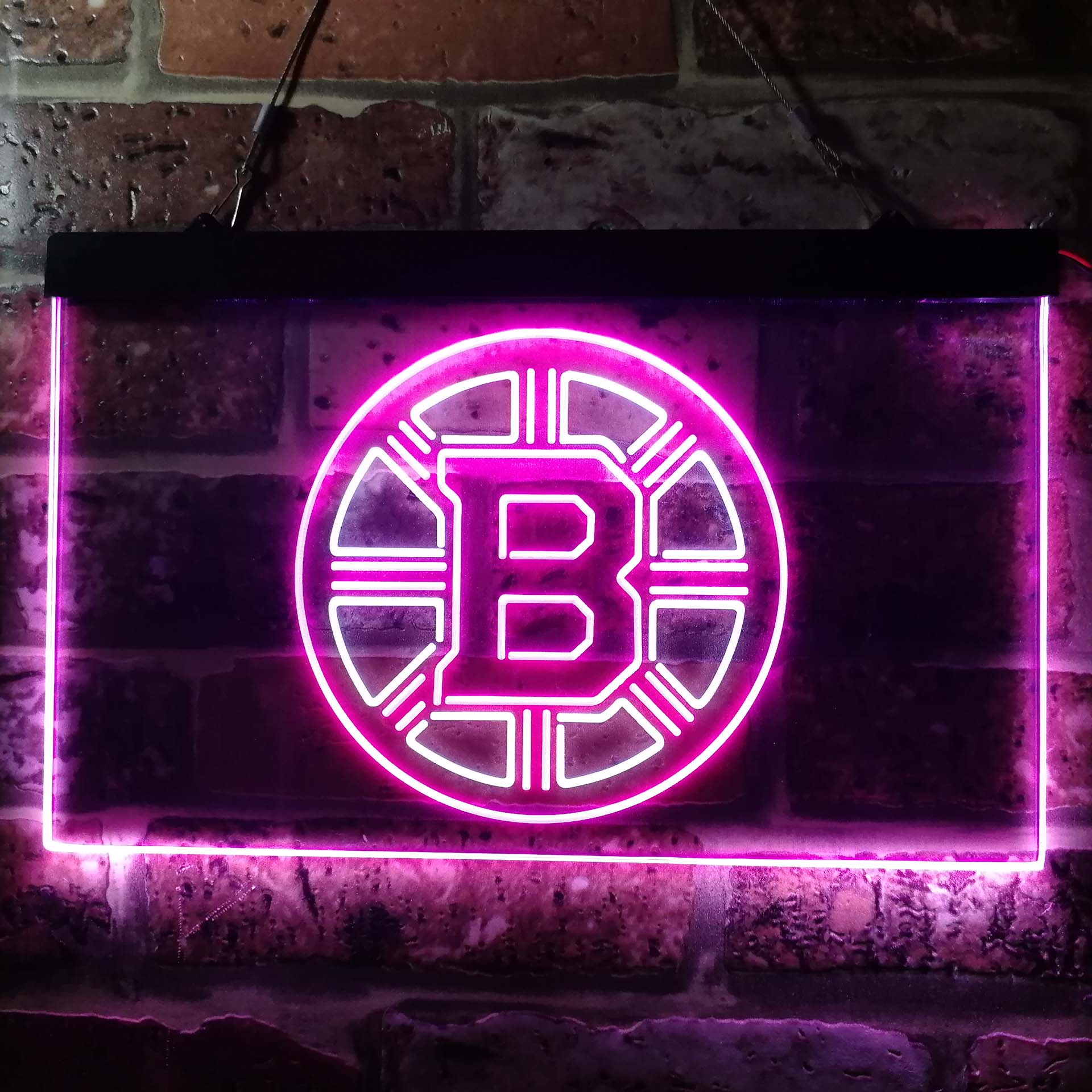 Boston Sport Team Bruins Dual Color LED Neon Sign ProLedSign