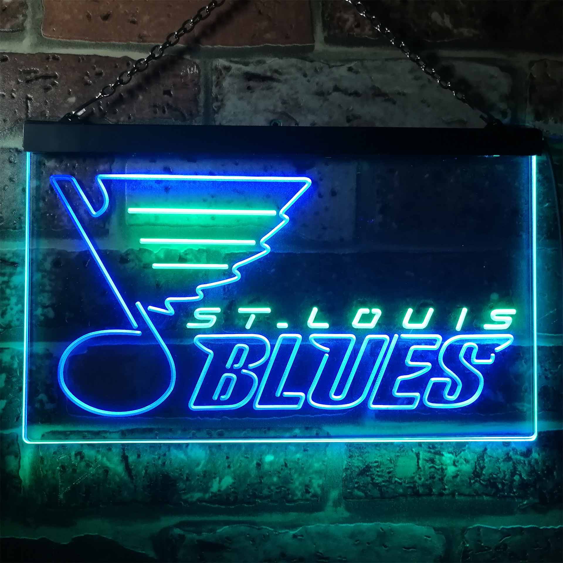 St Louis Blues LED Neon Sign in 2023  St louis blues, St louis blues logo,  Neon