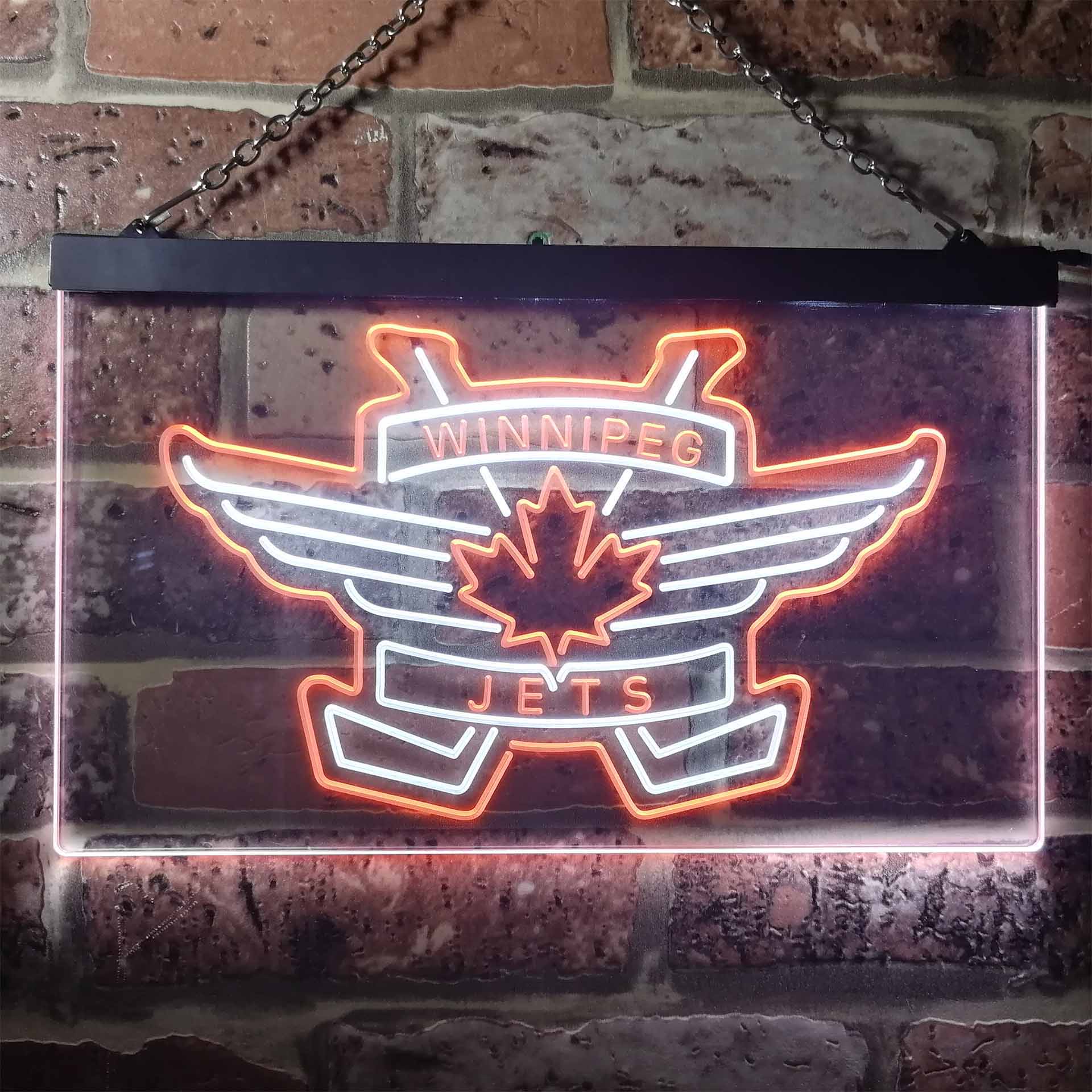 Winnipeg Jets Ice Hockey Neon-Like LED Sign