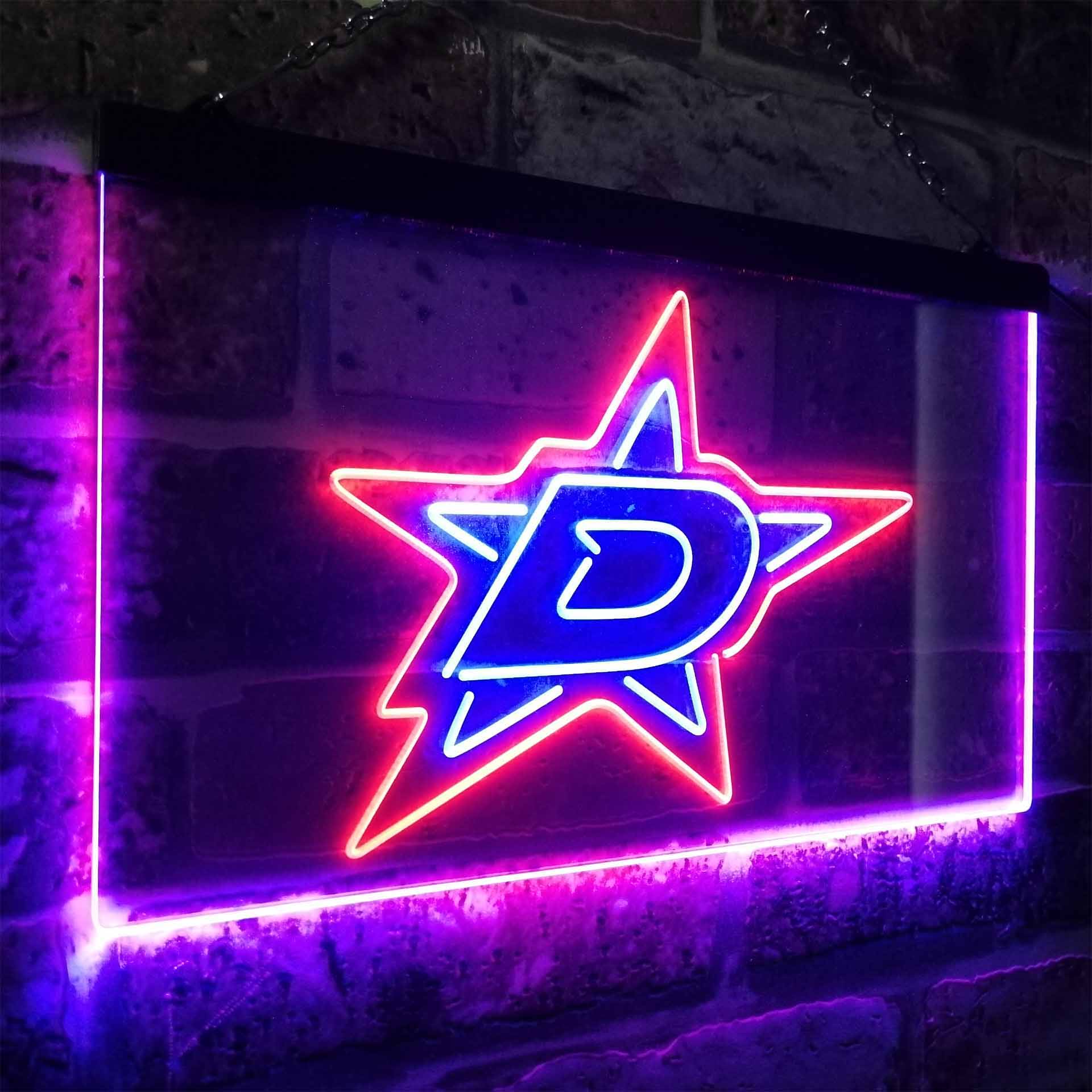 Dallas Stars Ice Hockey Neon-Like LED Sign - ProLedSign