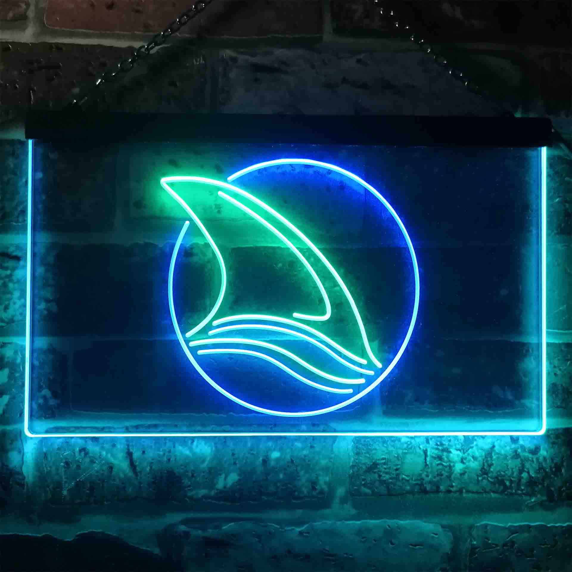 San Jose Sport Team Sharks Dual Color LED Neon Sign ProLedSign