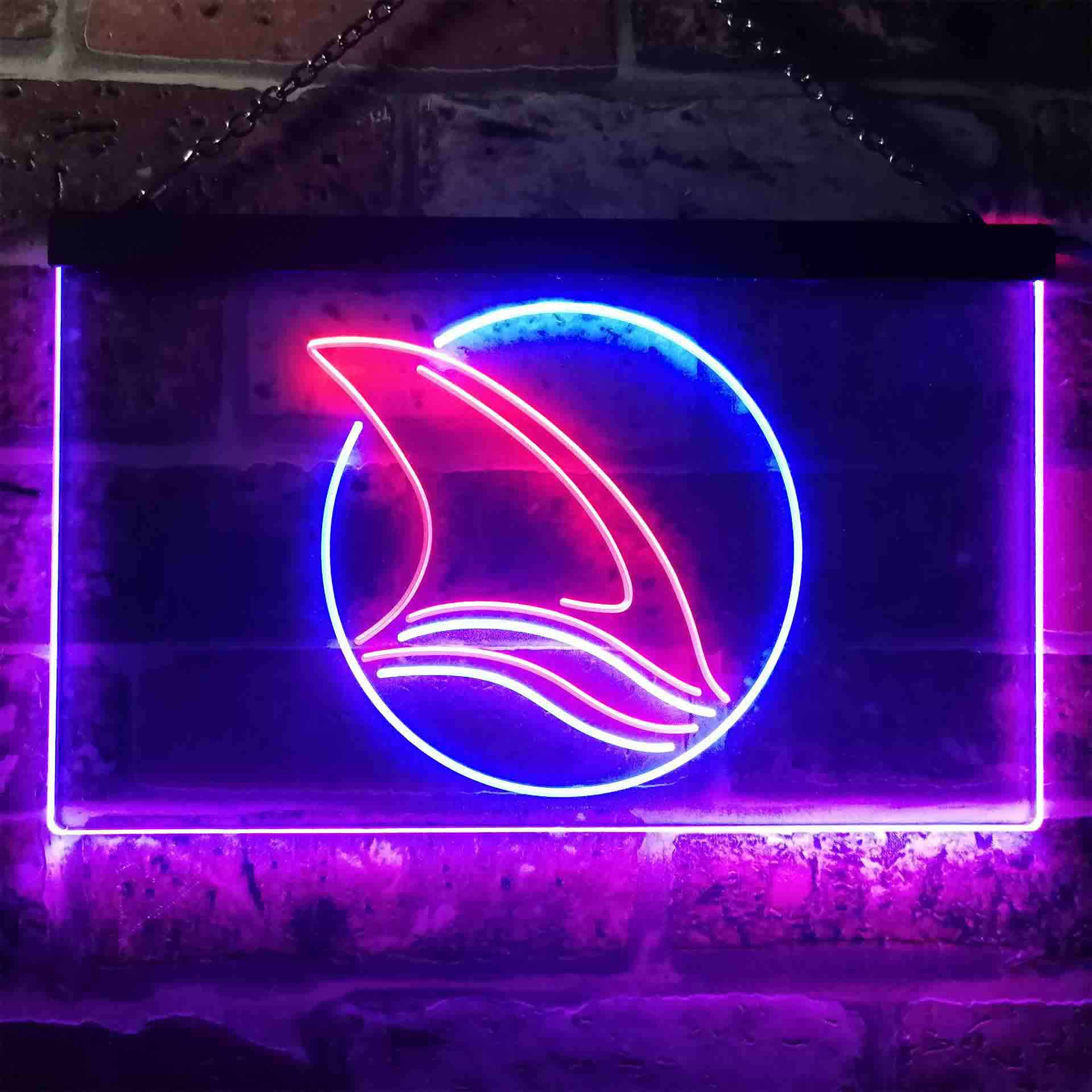 San Jose Sport Team Sharks Dual Color LED Neon Sign ProLedSign