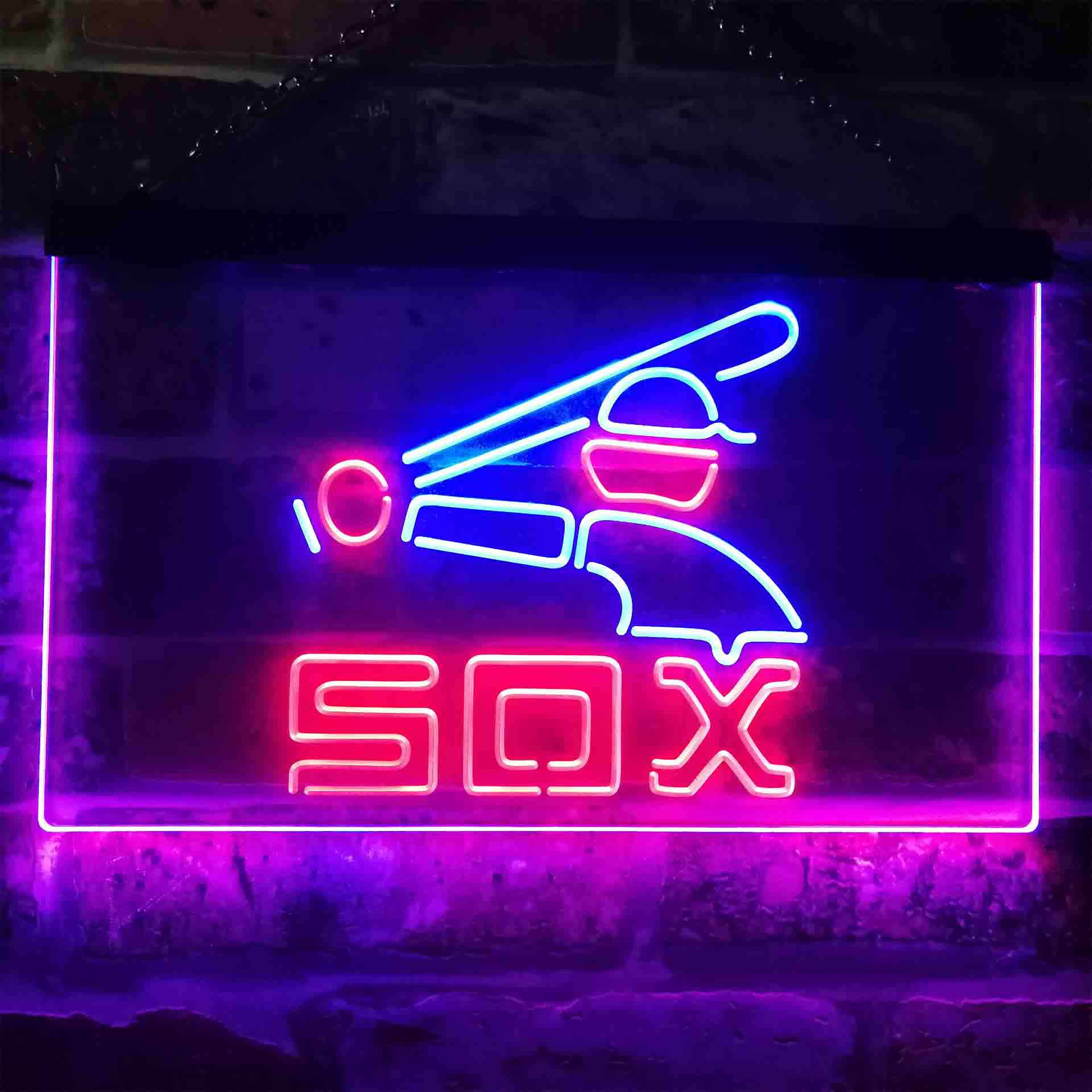 Chicago Sport Team 80s Throwback Dual Color LED Neon Sign ProLedSign