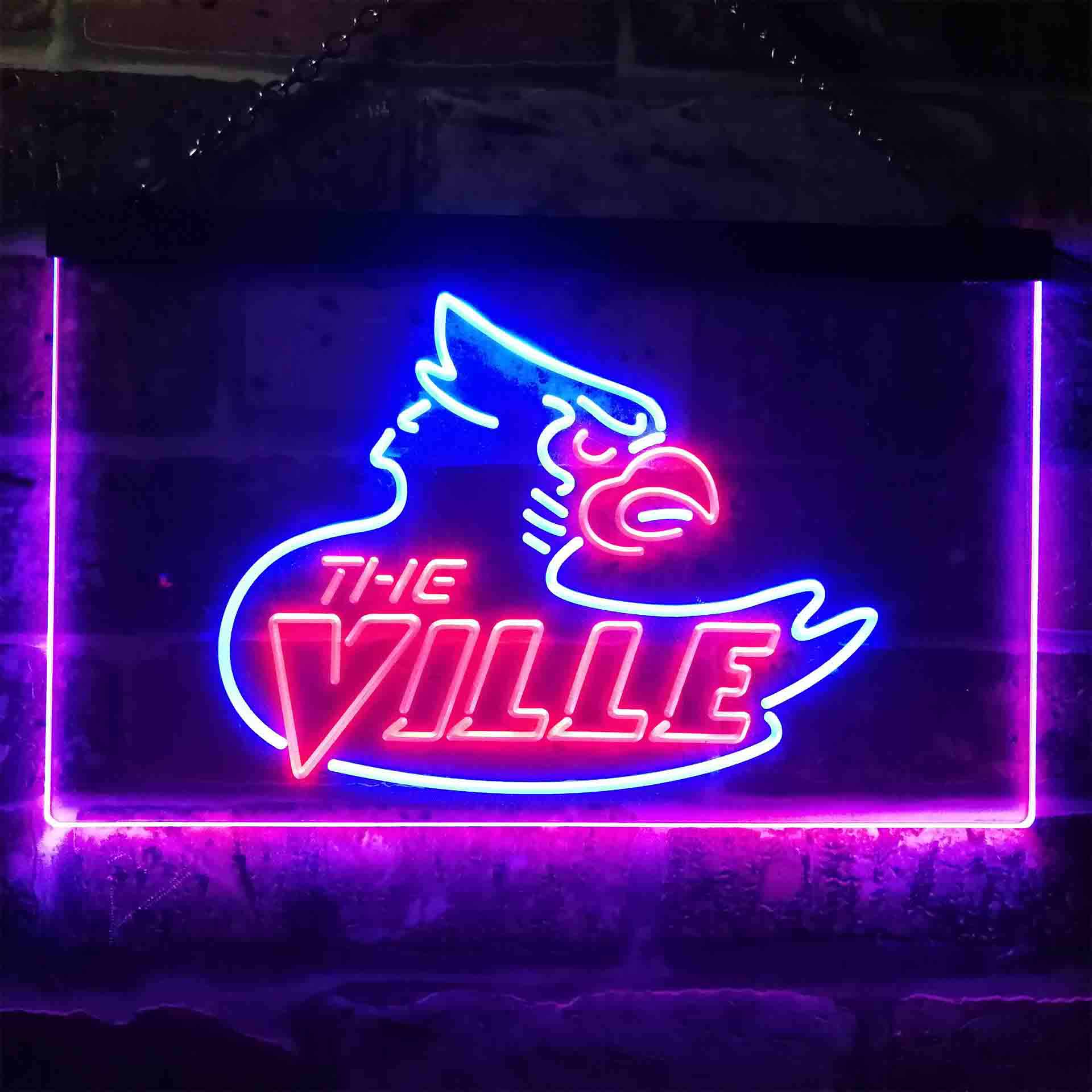 Louisville Cardinals Neon Player Framed 12 x 16 Sign - Sports Unlimited