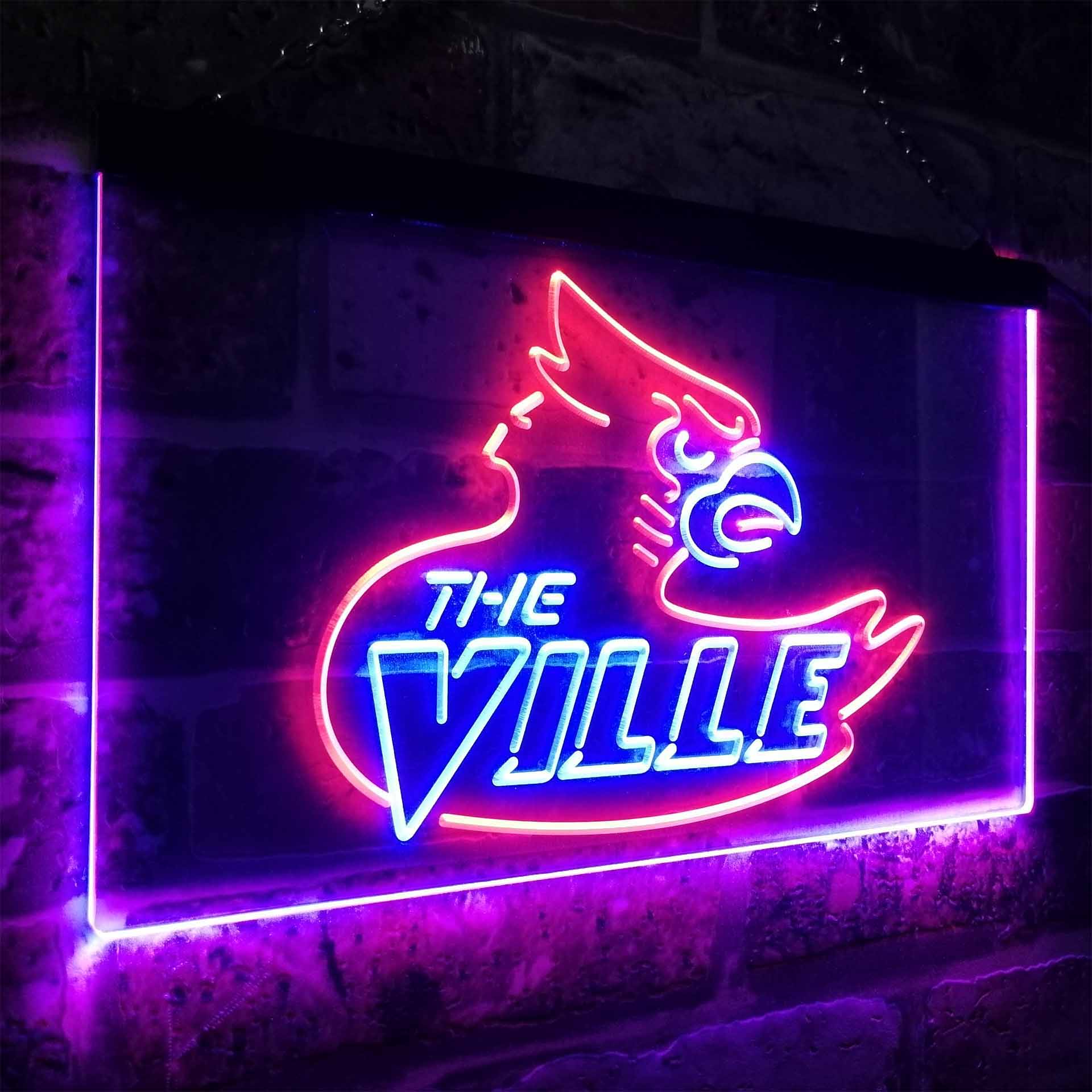Louisville Cardinals The Ville Neon-Like LED Sign - ProLedSign