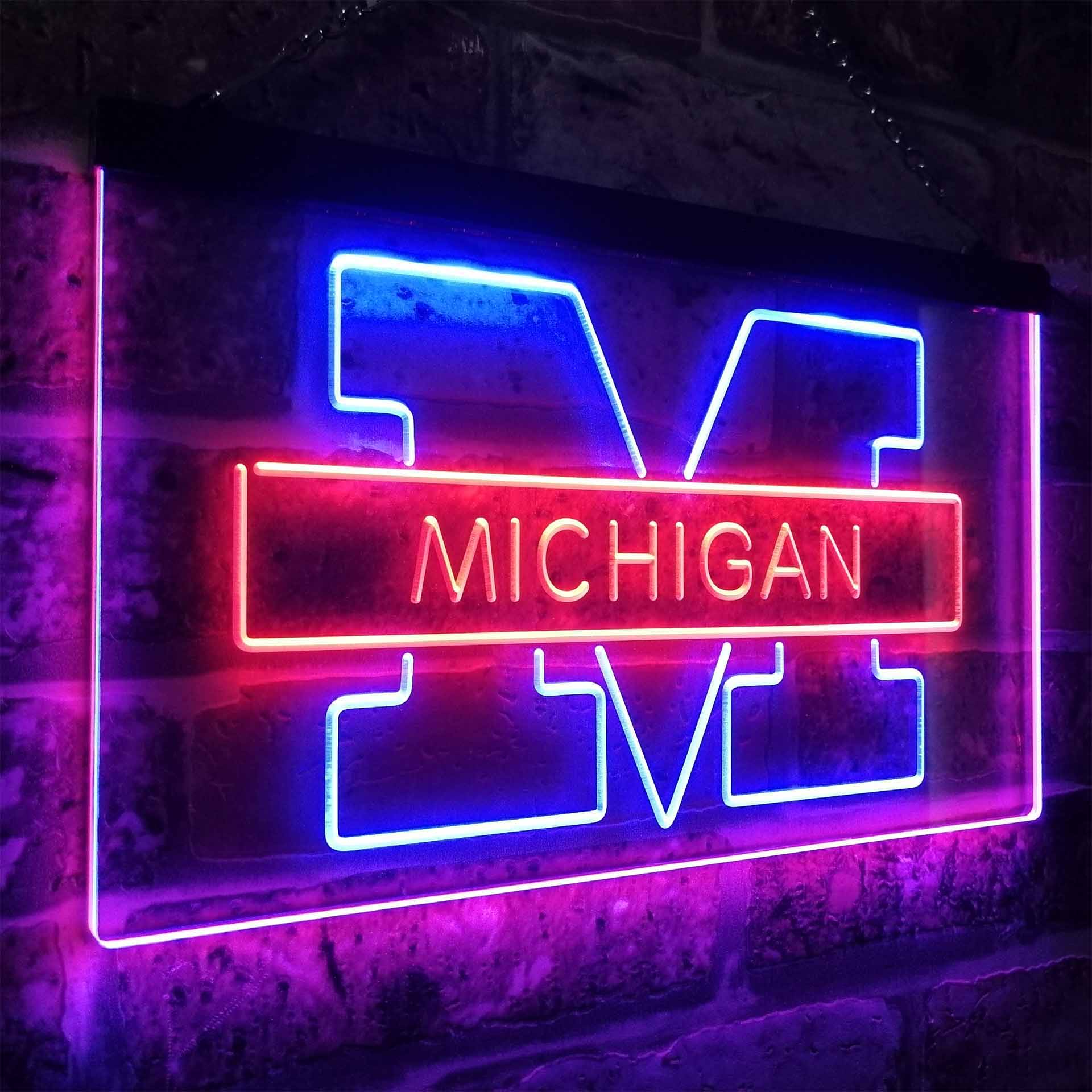 Michigan Wolverines Neon-Like LED Sign - ProLedSign