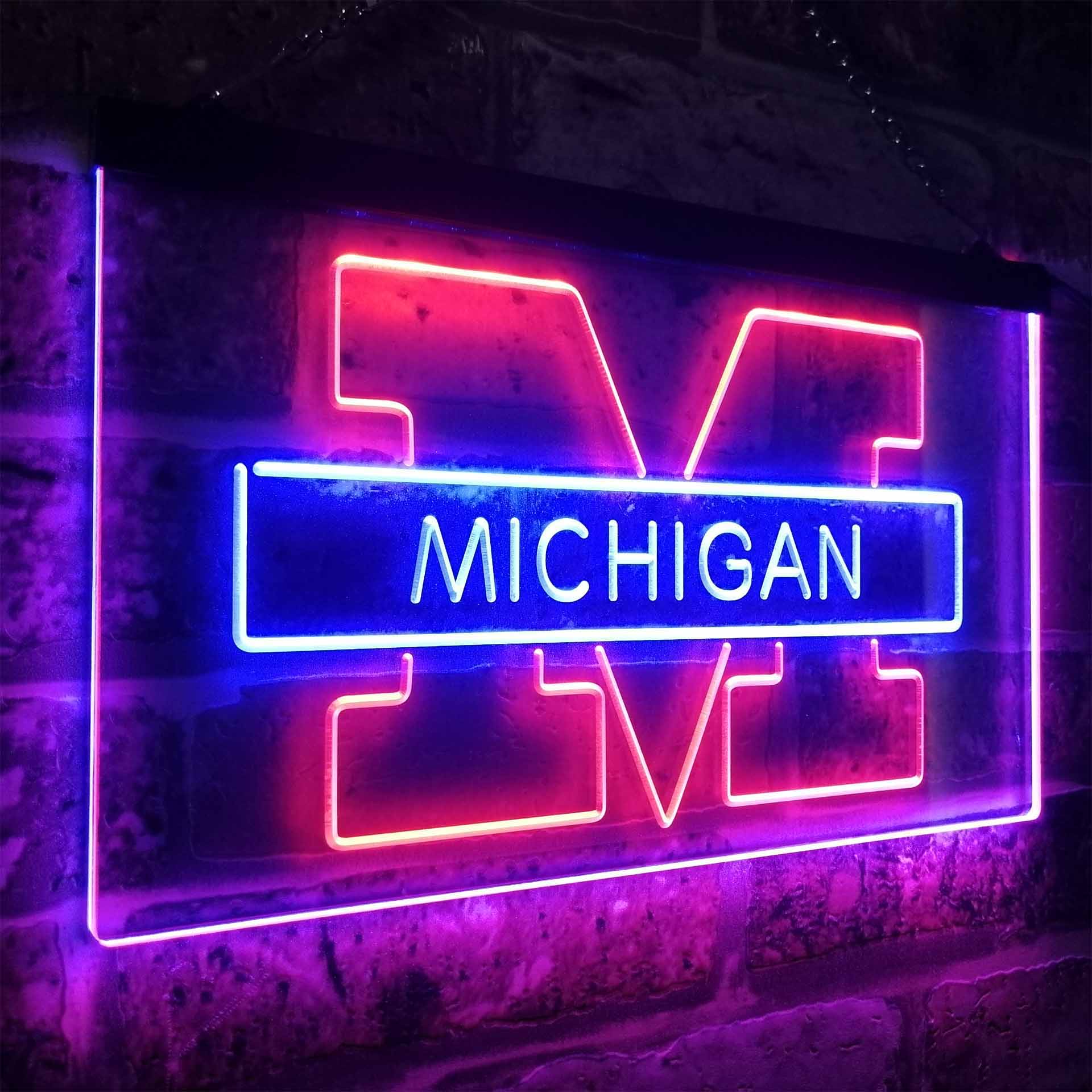 Michigan Wolverines Neon-Like LED Sign - ProLedSign