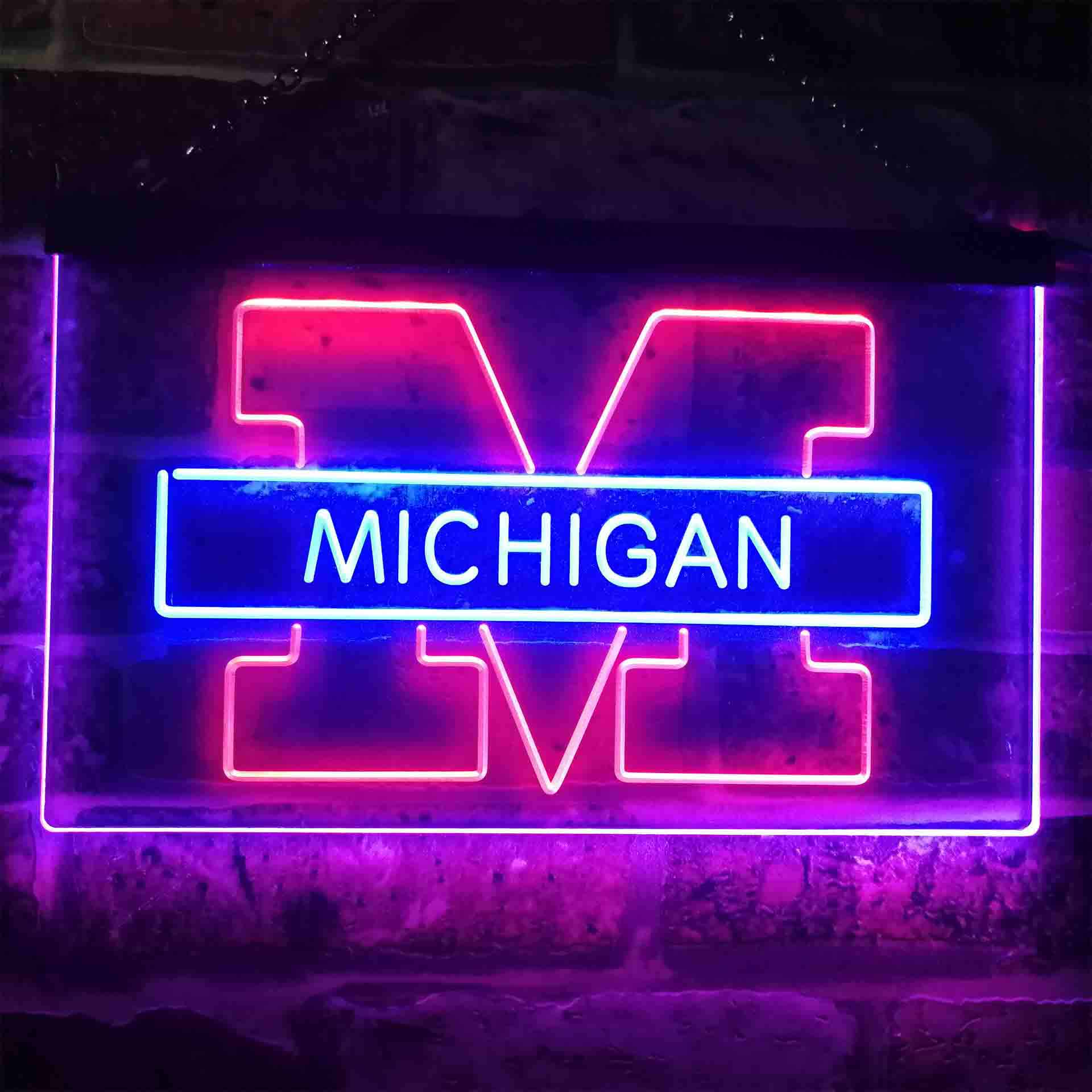 Michigan Wolverines Neon-Like LED Sign