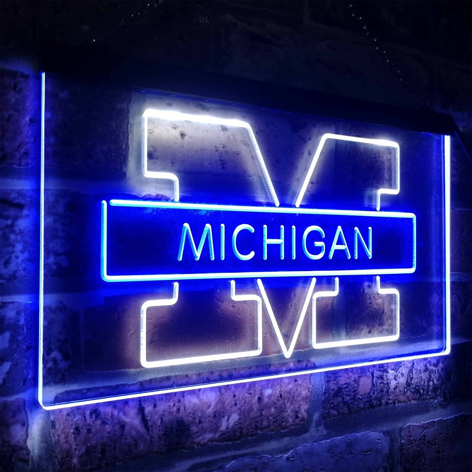 Michigan Wolverines Neon-Like LED Sign - ProLedSign