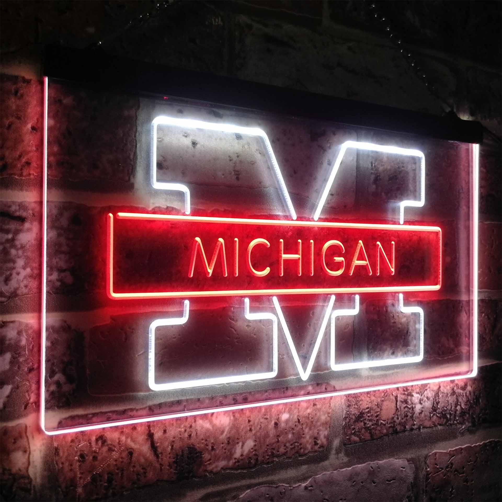 Michigan Wolverines Neon-Like LED Sign - ProLedSign