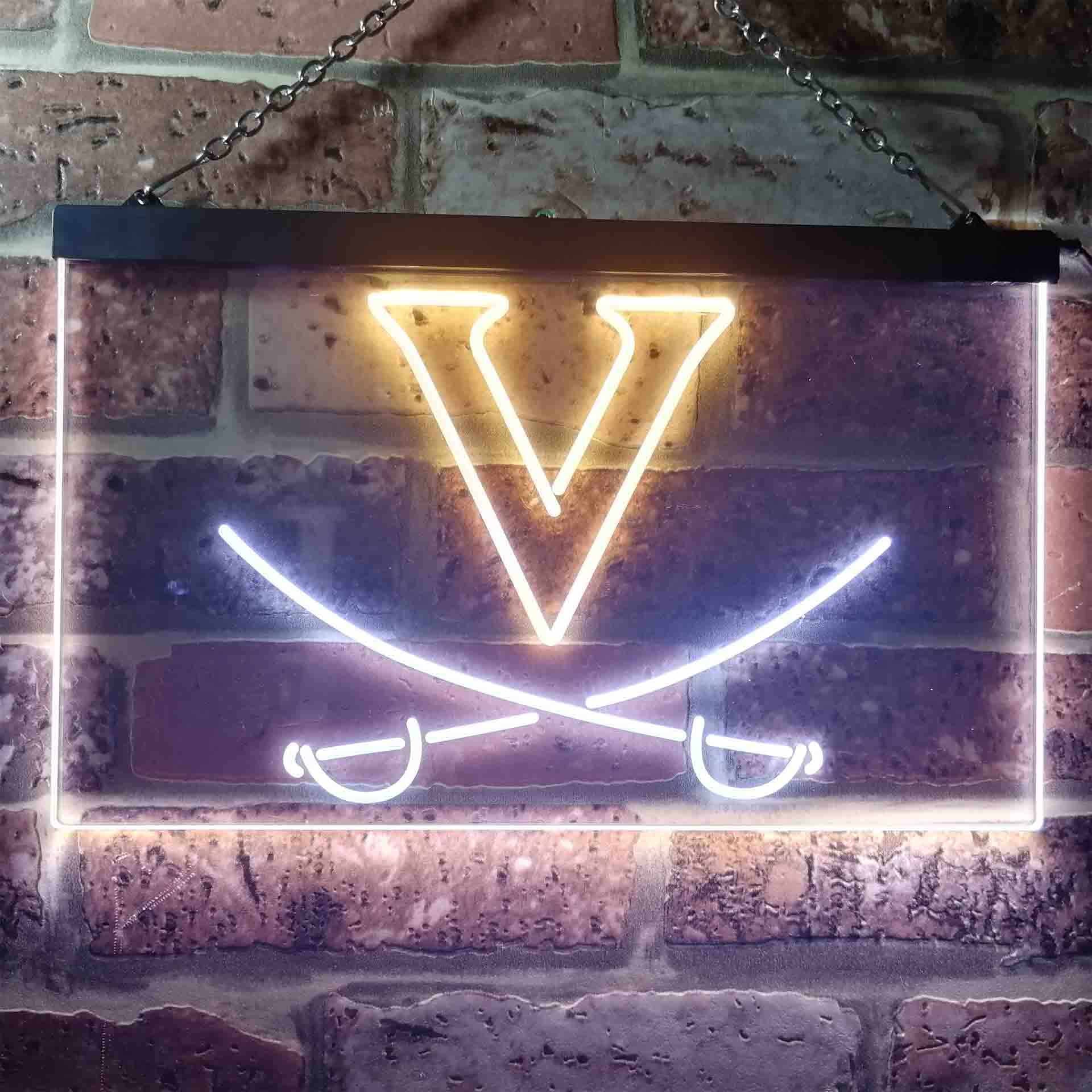 University of Virginia Men's Lacrosse Neon-Like LED Sign