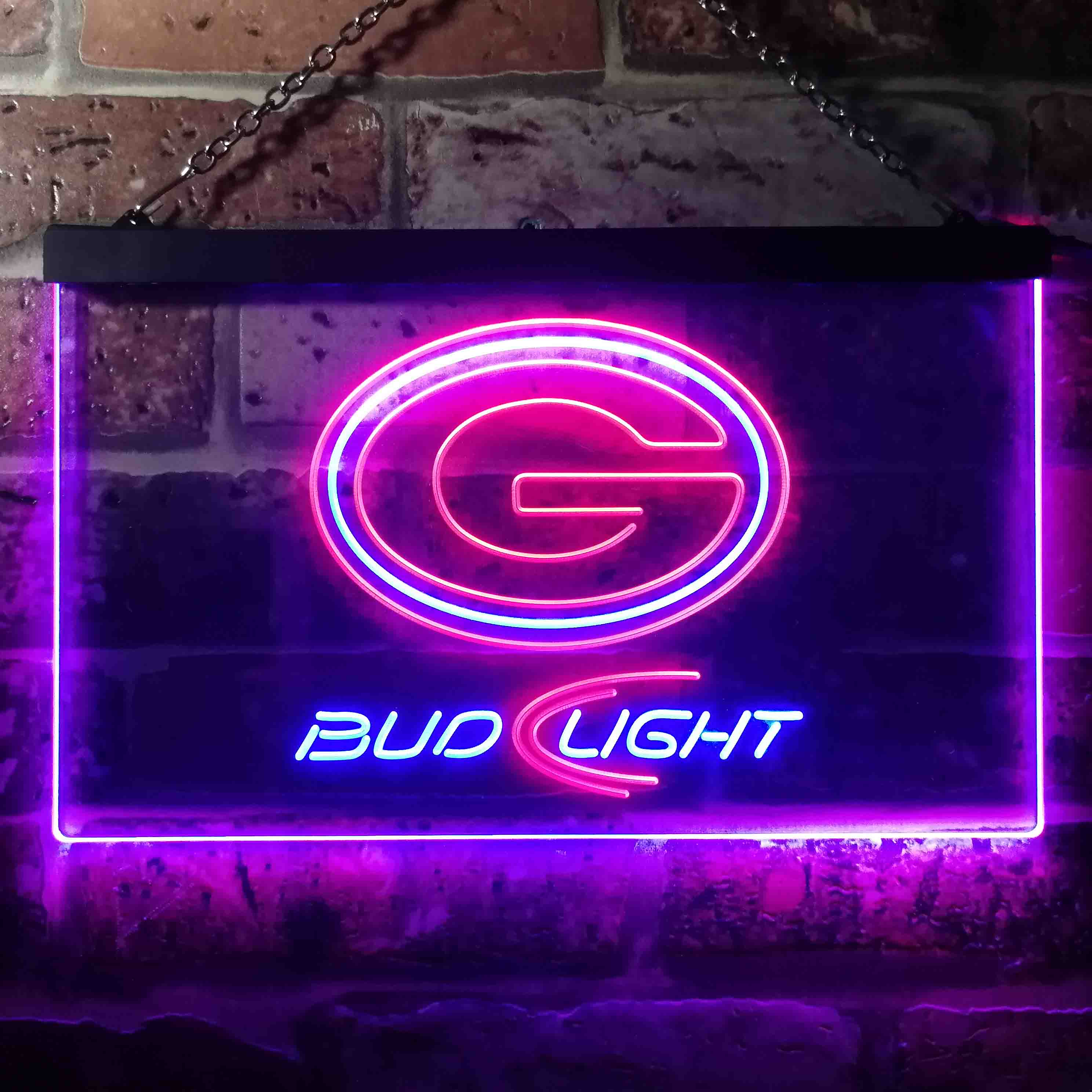 Green Bay Packers Bud Light Neon-Like LED Sign