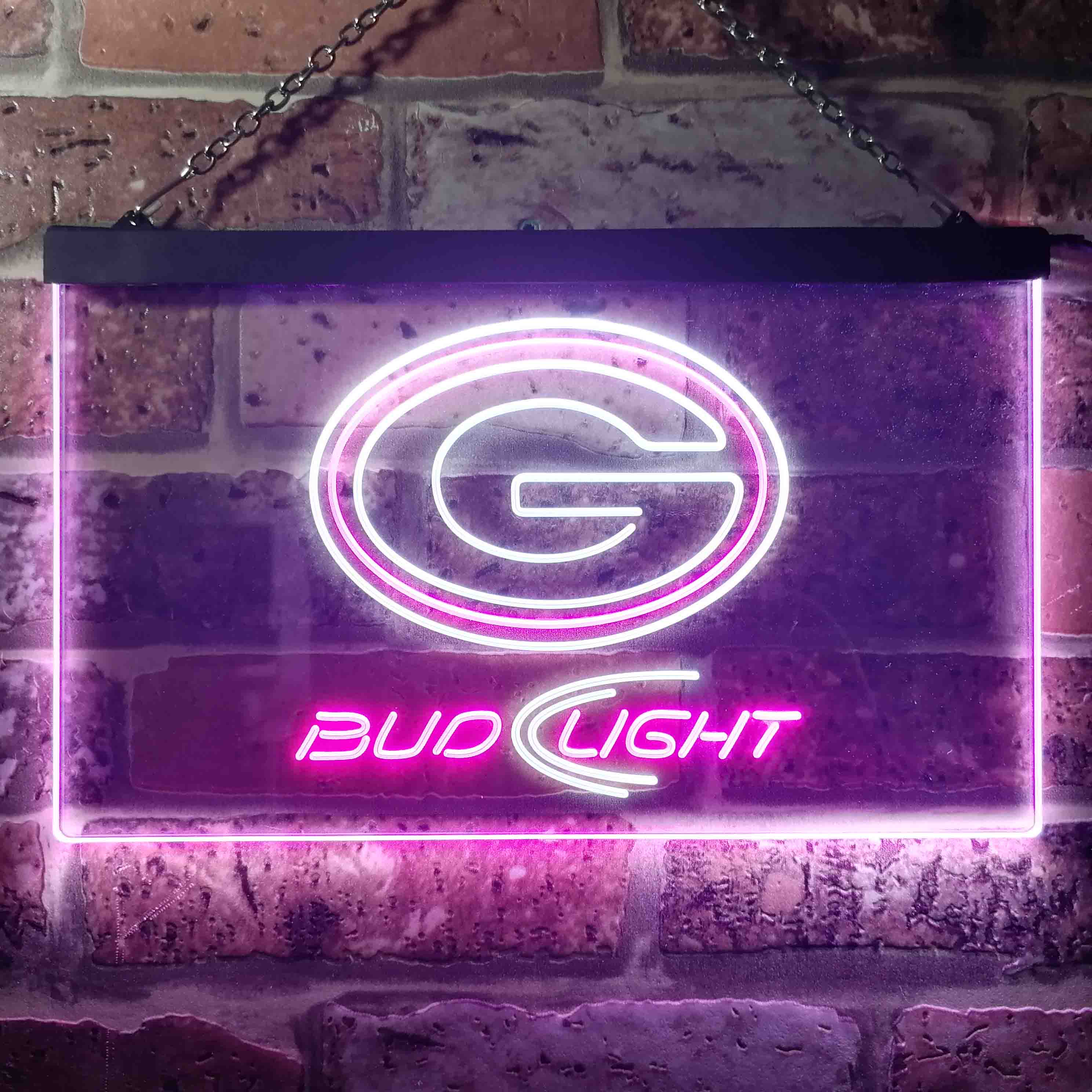 Green Bay Packers Bud Light  Neon-Like LED Sign