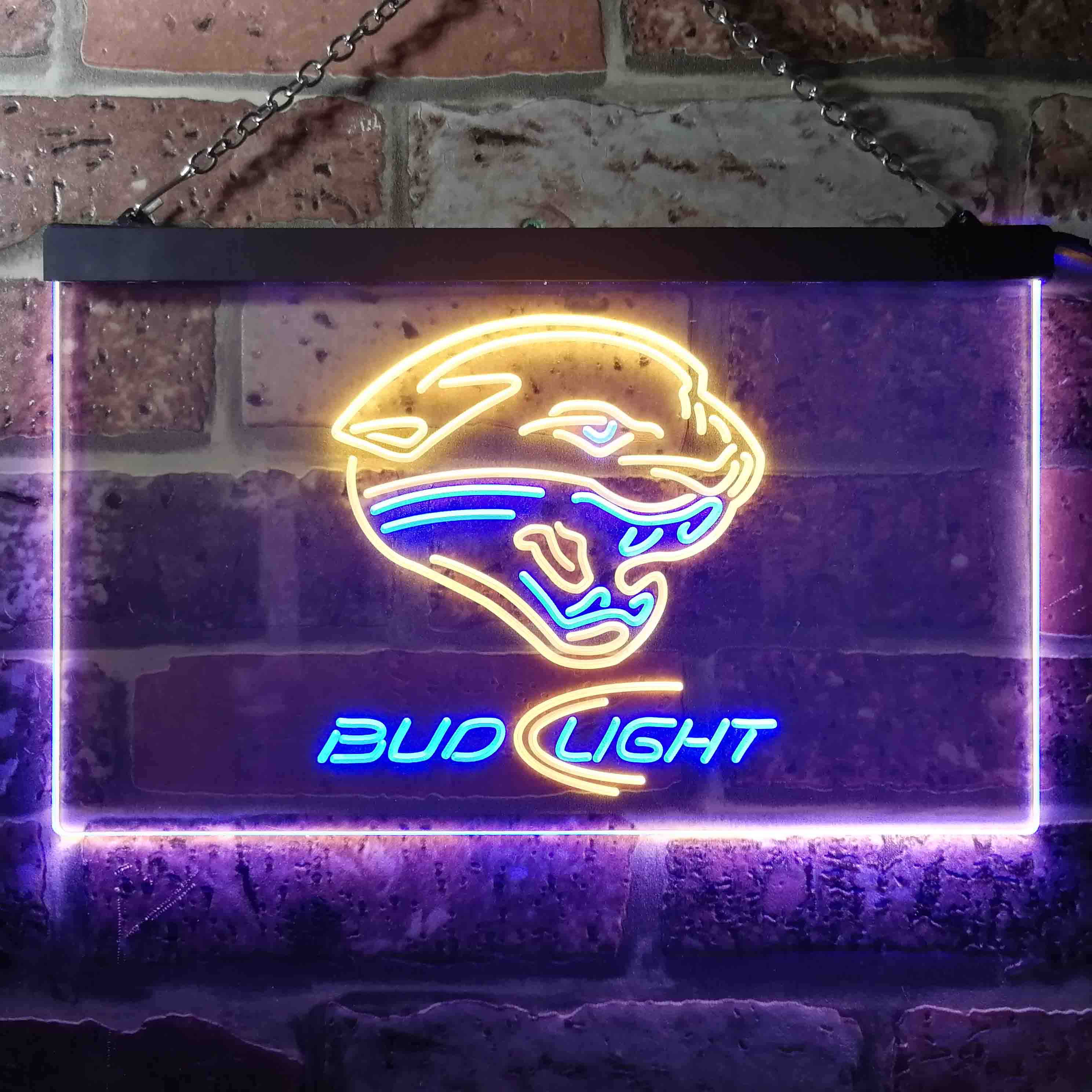 Jacksonville Jaguars Bud Light Neon-Like LED Sign