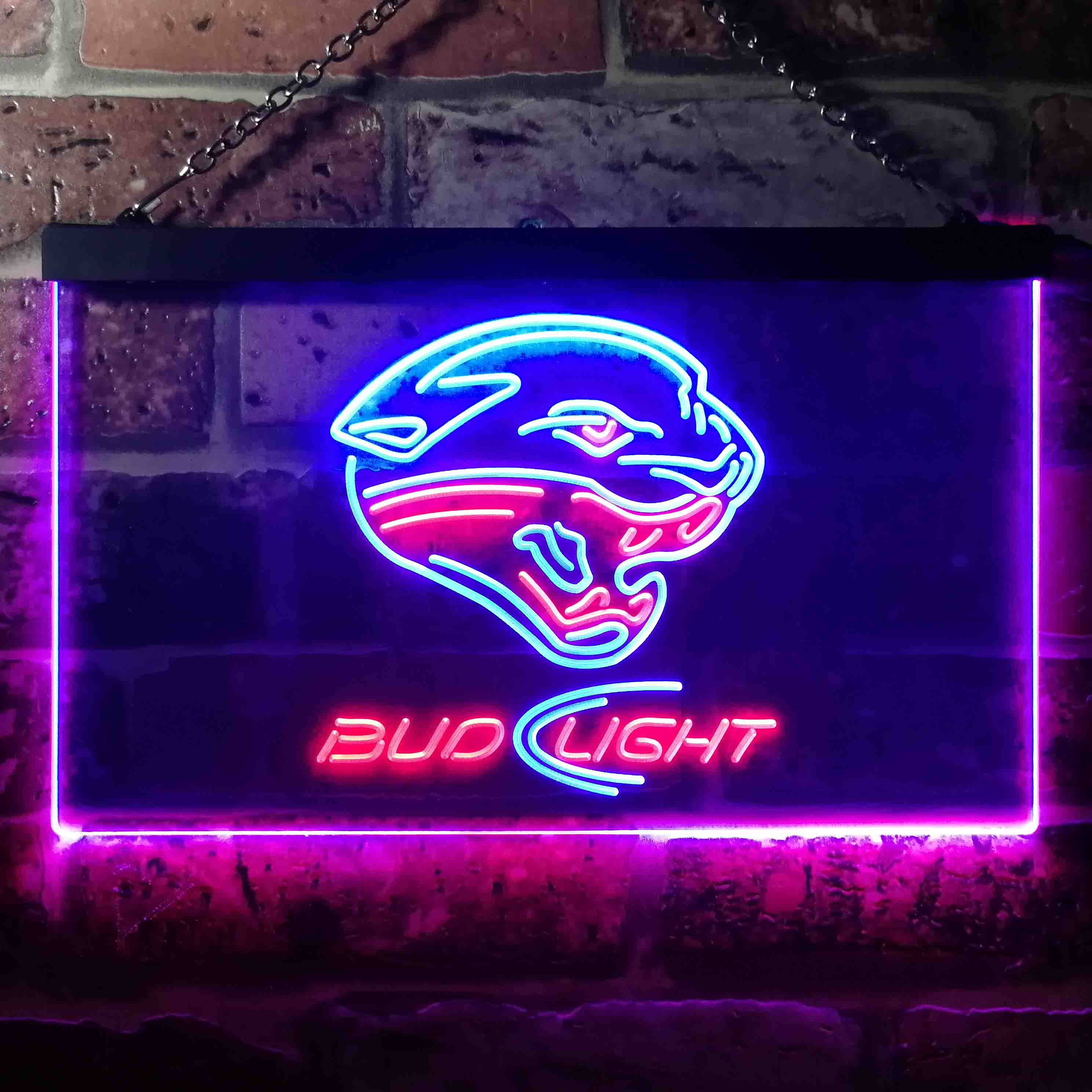 Jacksonville Jaguars Bud Light Neon-Like LED Sign
