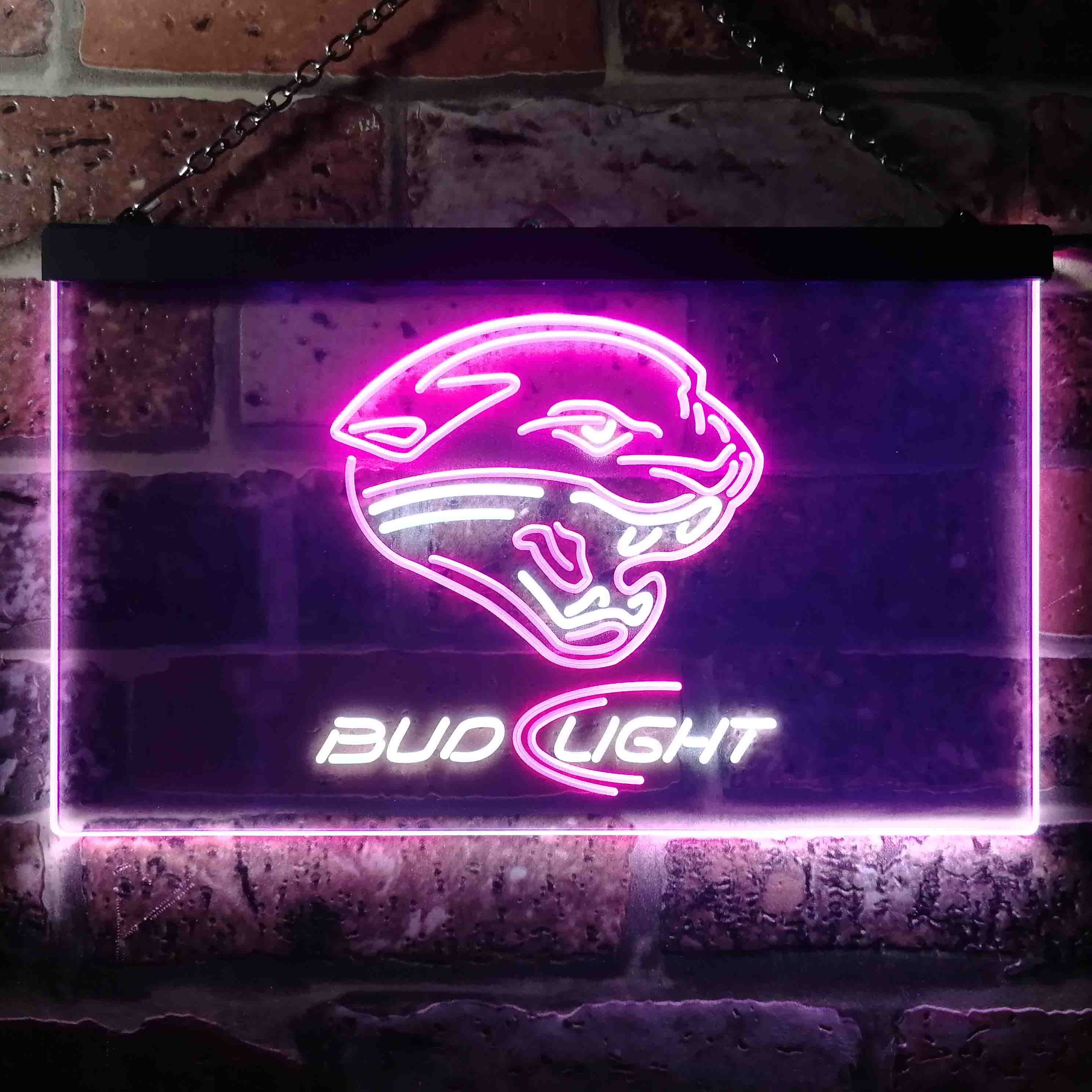 Jacksonville Jaguars Bud Light Neon-Like LED Sign