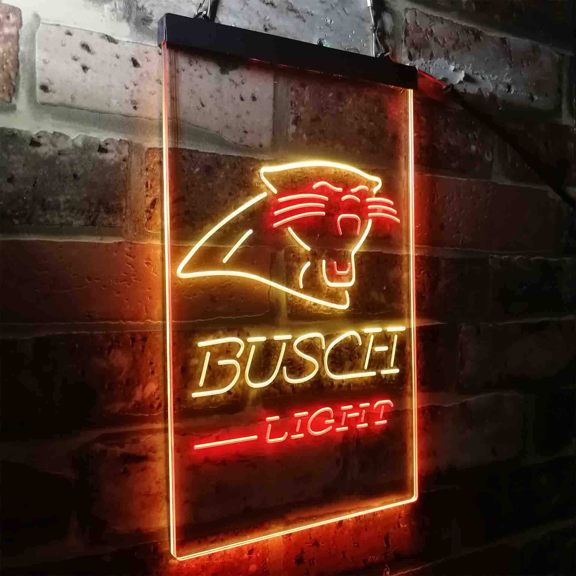 Busch Light Carolina Panthers Neon-Like LED Sign