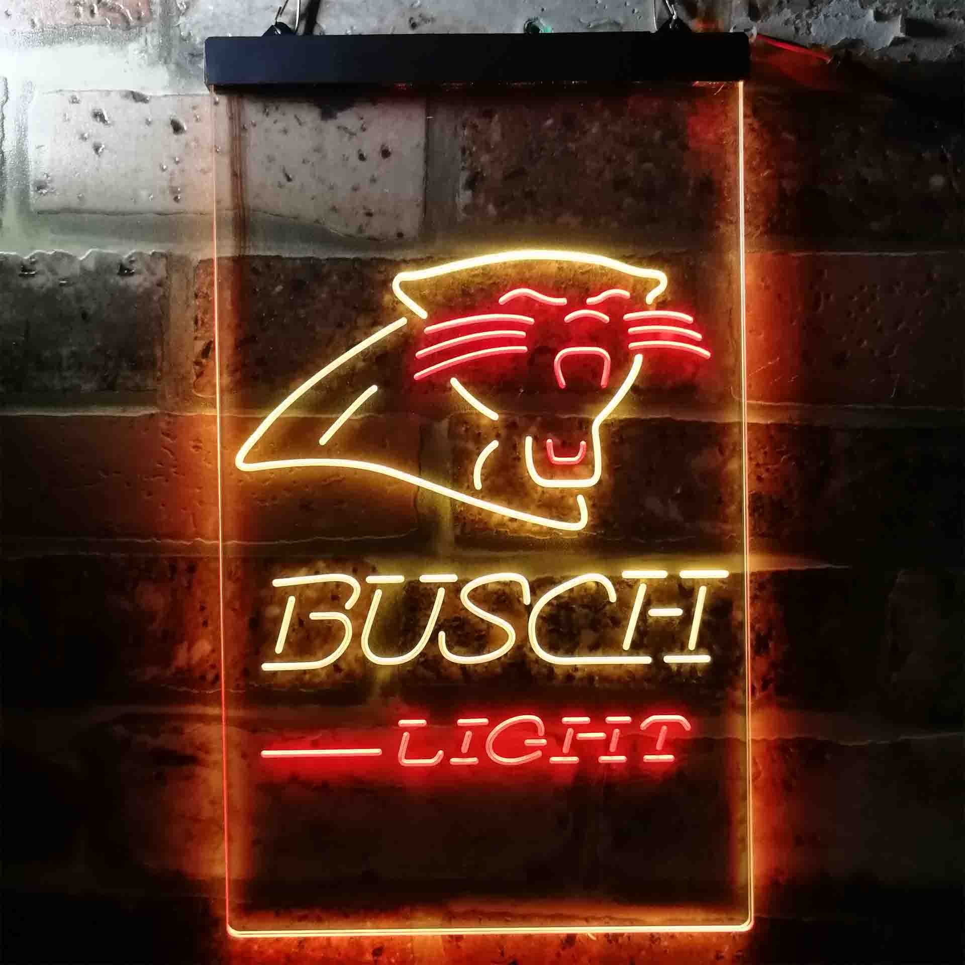 Busch Light Carolina Panthers Neon-Like LED Sign