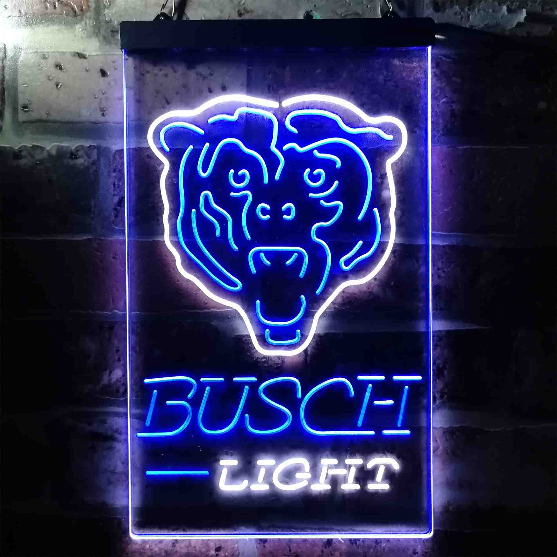 Busch Light Chicago Bears Neon-Like LED Sign