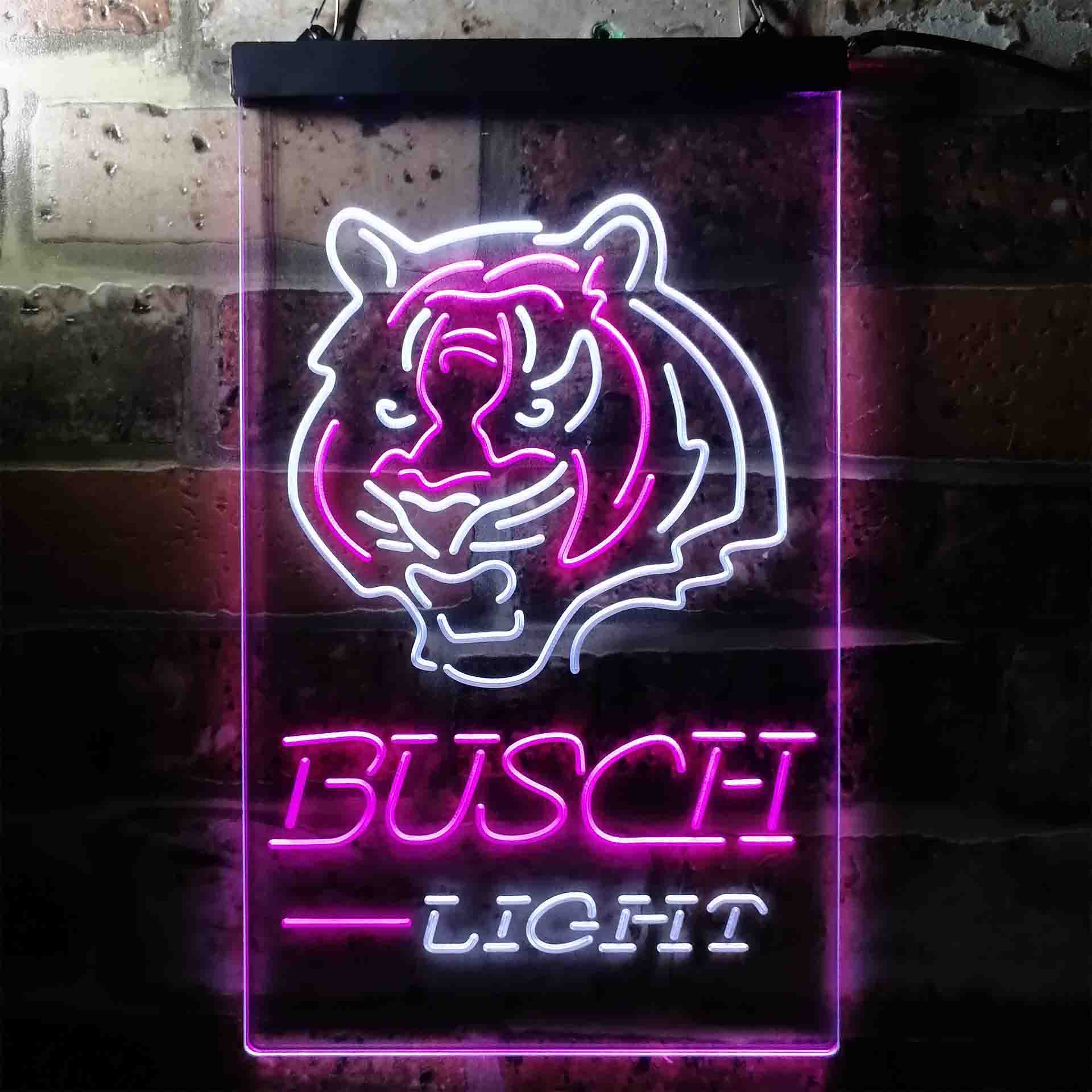 Busch Light Cincinnati Bengals Neon-Like LED Sign