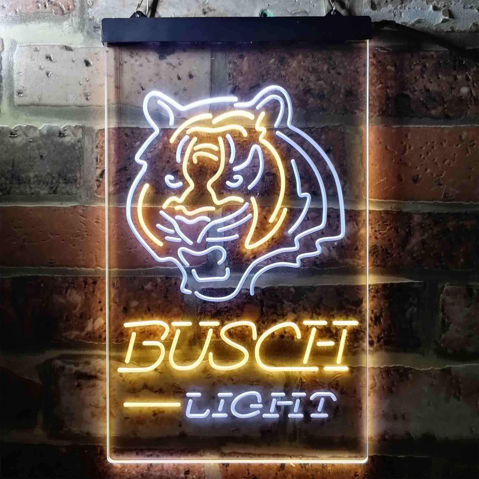 Busch Light Cincinnati Bengals Neon-Like LED Sign