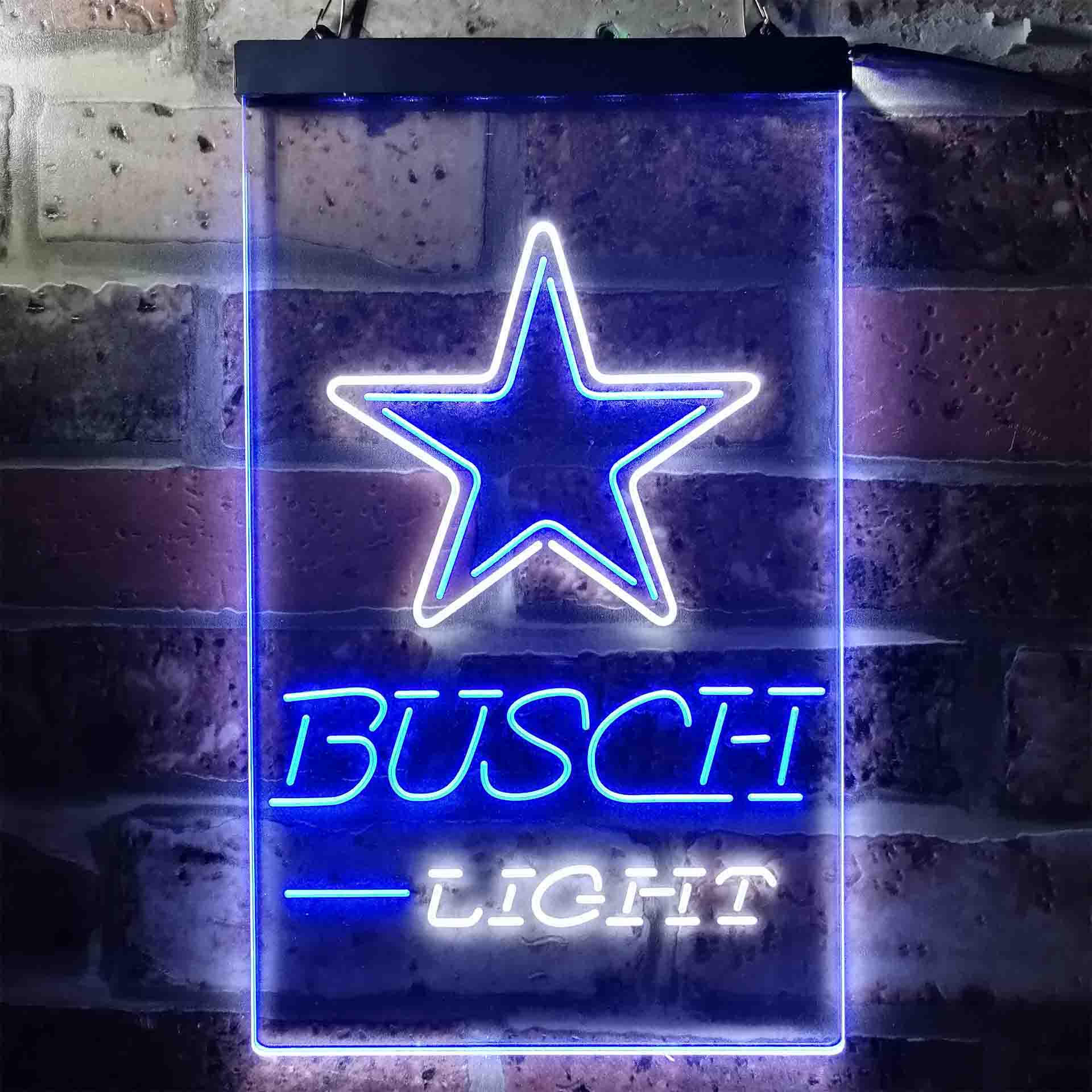 Busch Light Dallas Cowboys Neon-Like LED Sign
