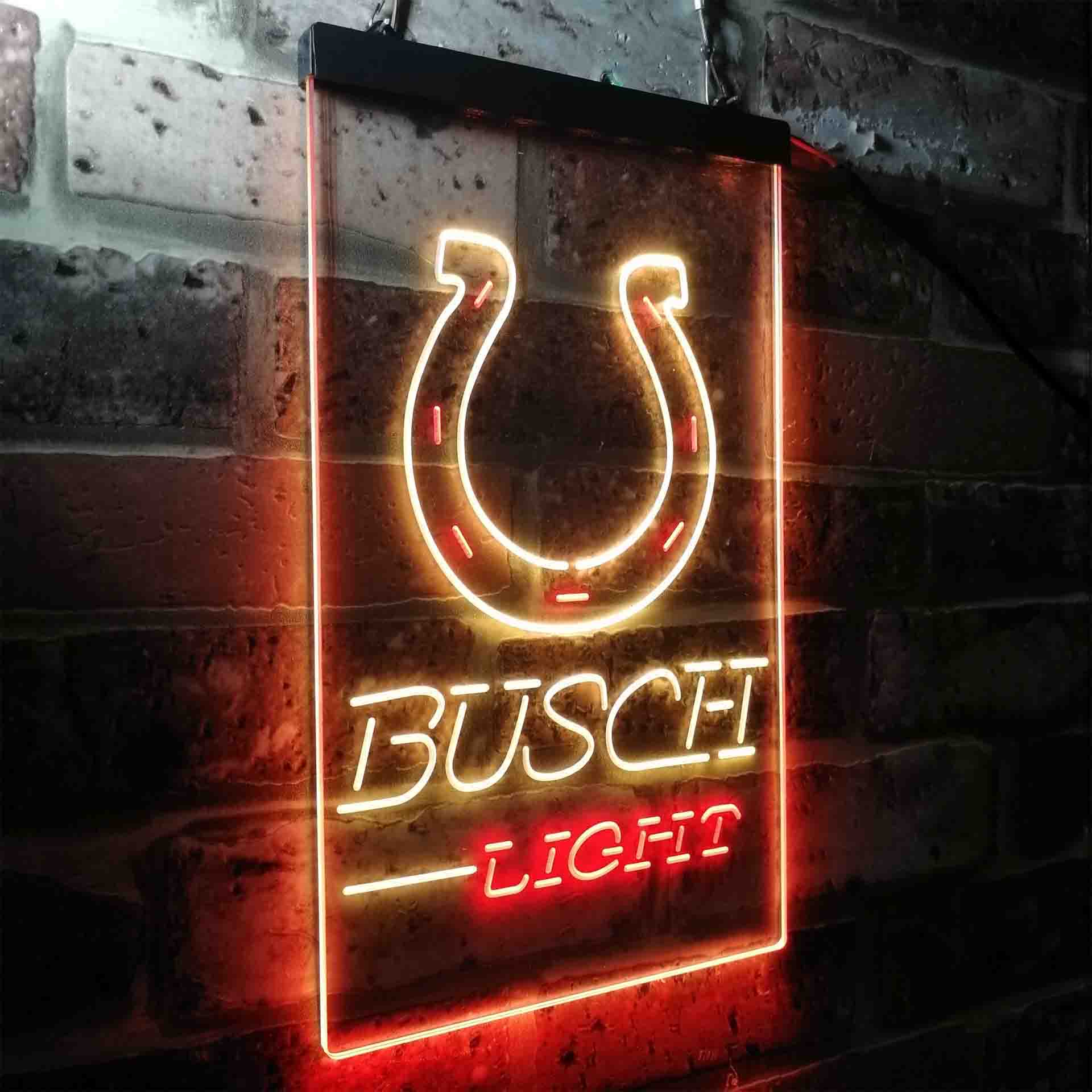 Busch Light Indianapolis Colts Neon-Like LED Sign