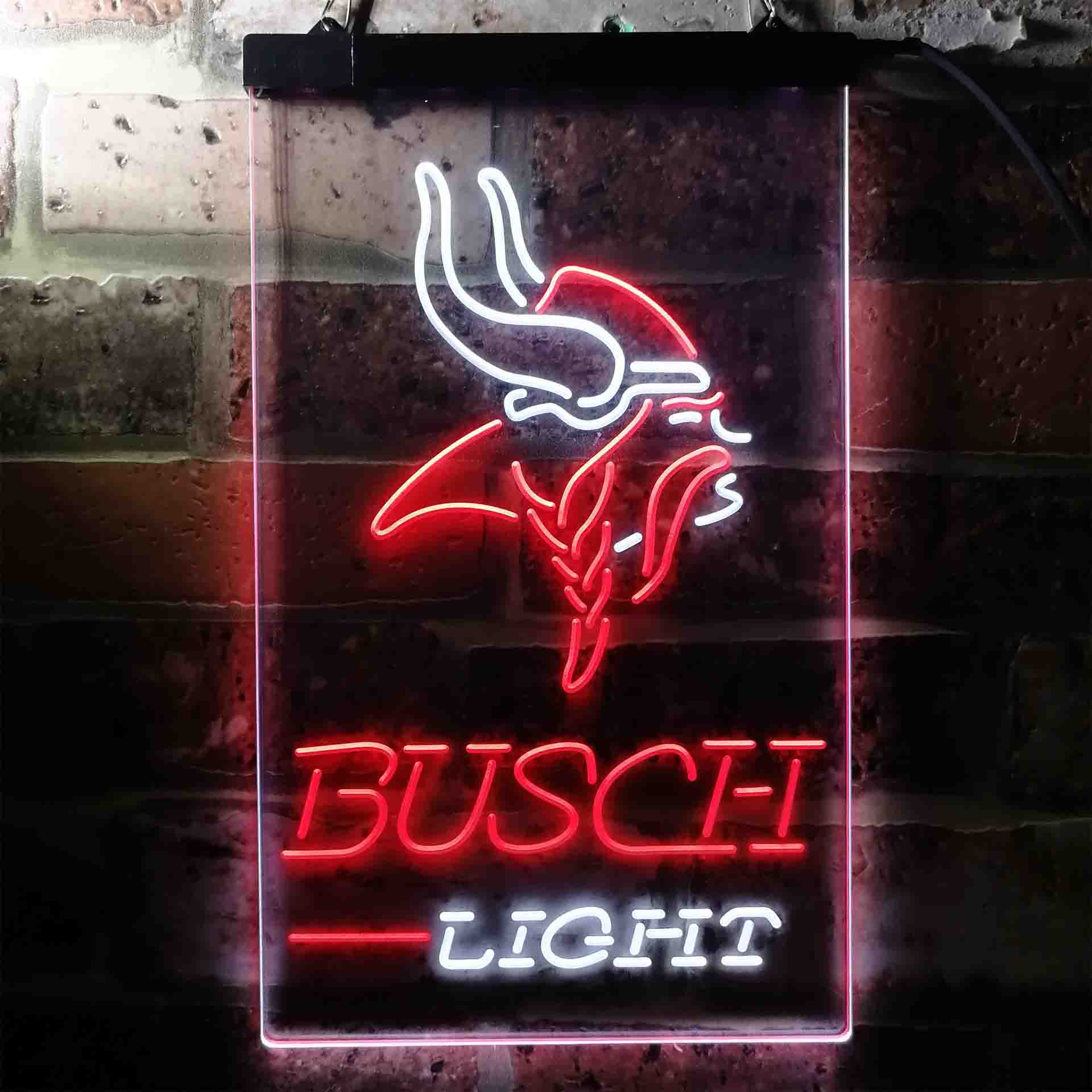 Busch Light Minnesota Vikings Neon-Like LED Sign