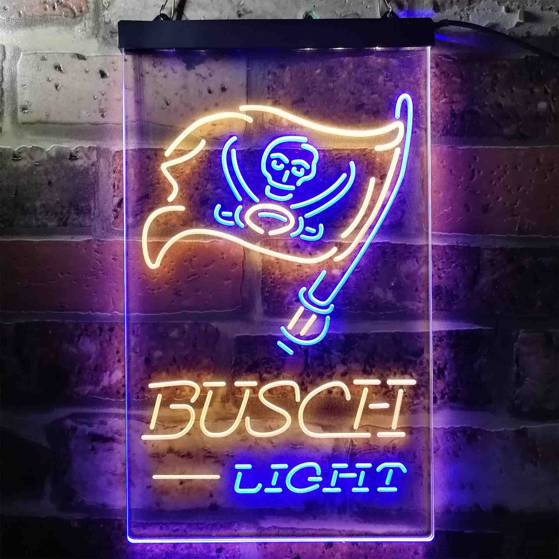 Busch Light Tampa Bay Buccaneers Neon-Like LED Sign