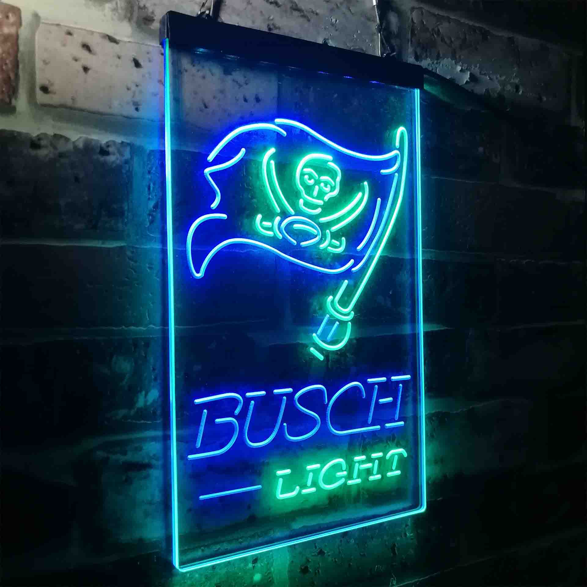 Busch Light Tampa Bay Buccaneers Neon-Like LED Sign