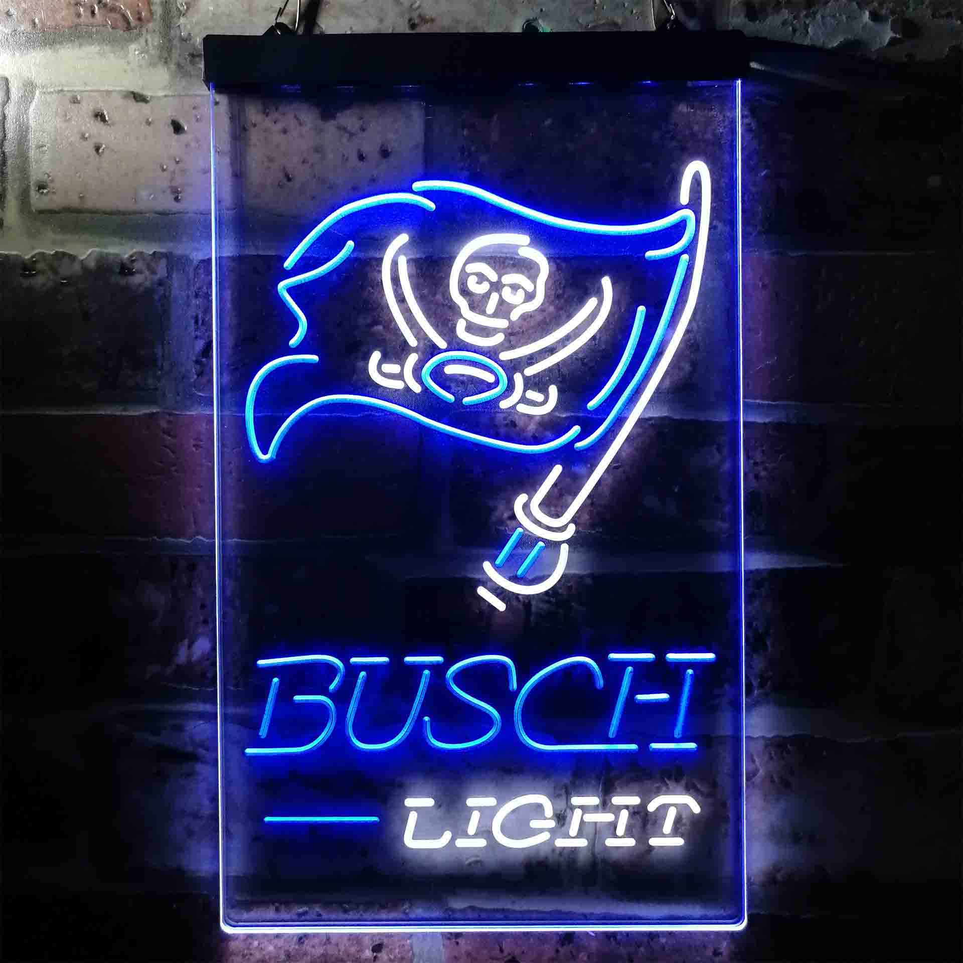 Busch Light Tampa Bay Buccaneers Neon-Like LED Sign