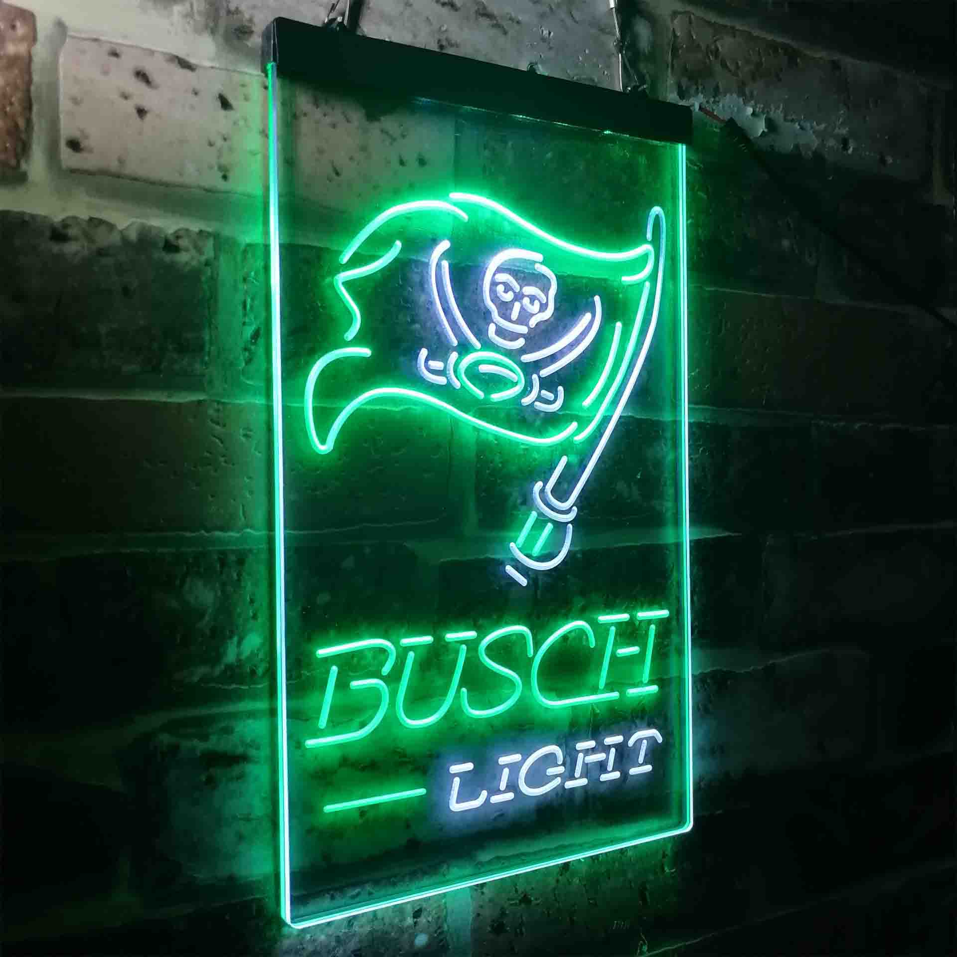 Busch Light Tampa Bay Buccaneers Neon-Like LED Sign