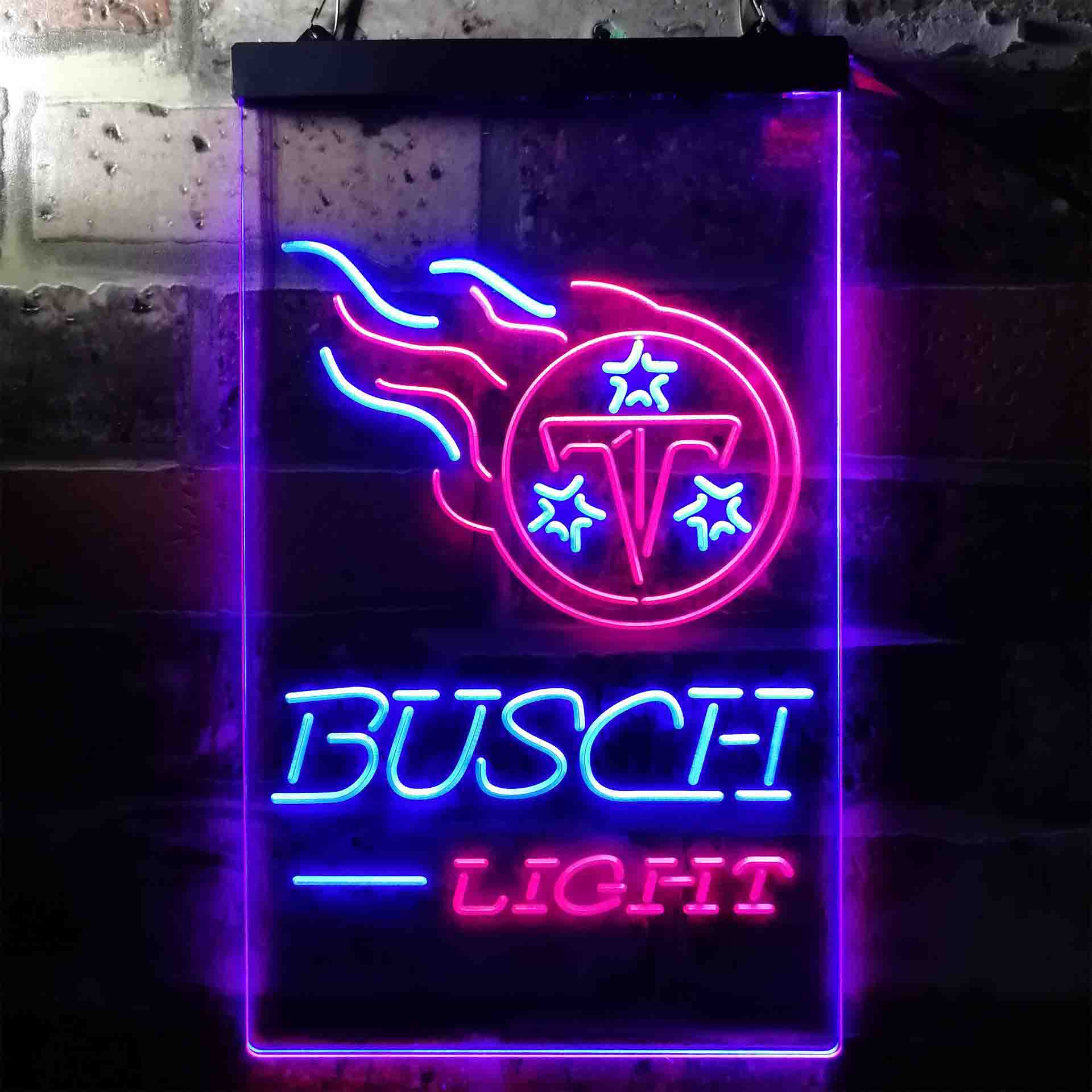 Busch Light Tennessee Titans Neon-Like LED Sign