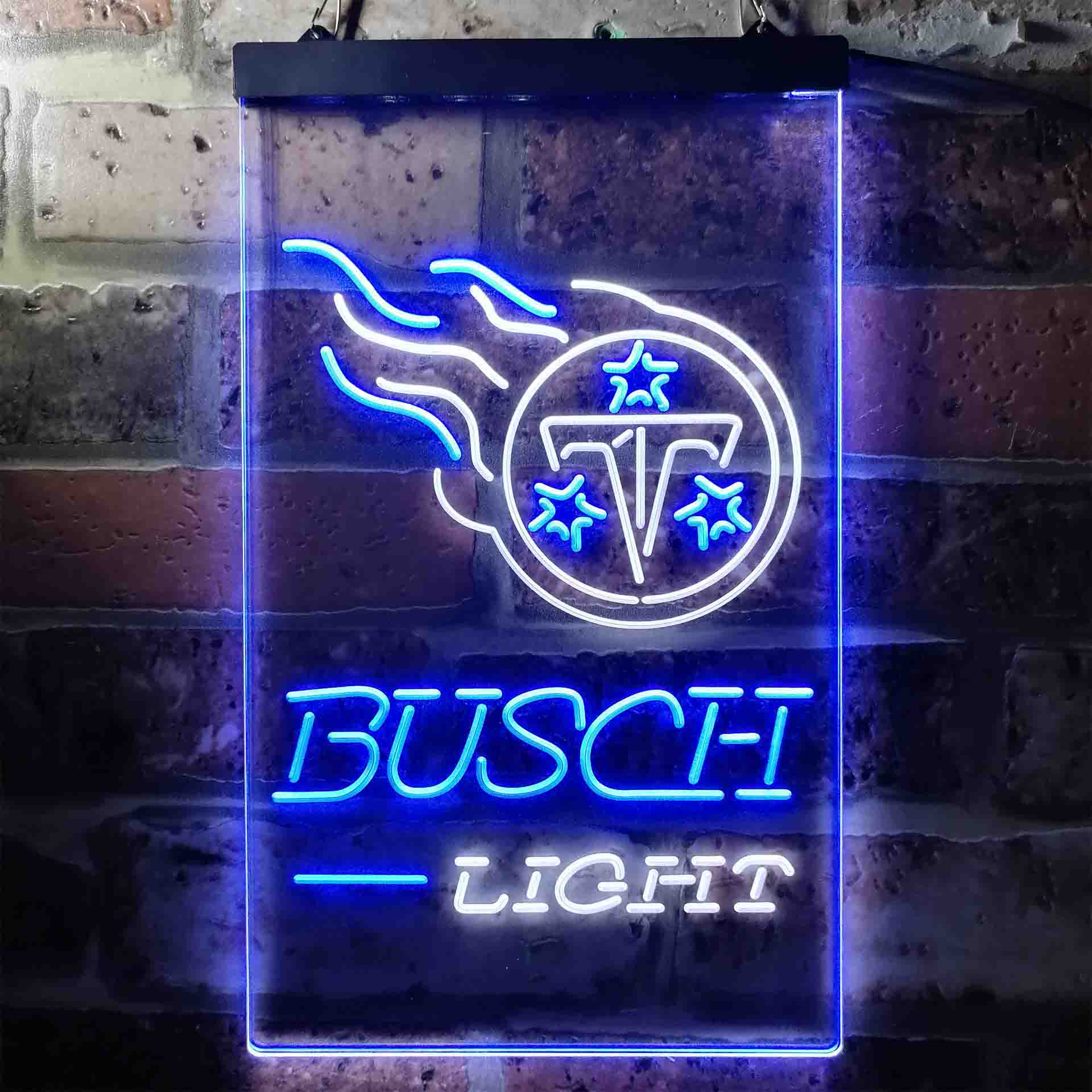 Busch Light Tennessee Titans Neon-Like LED Sign