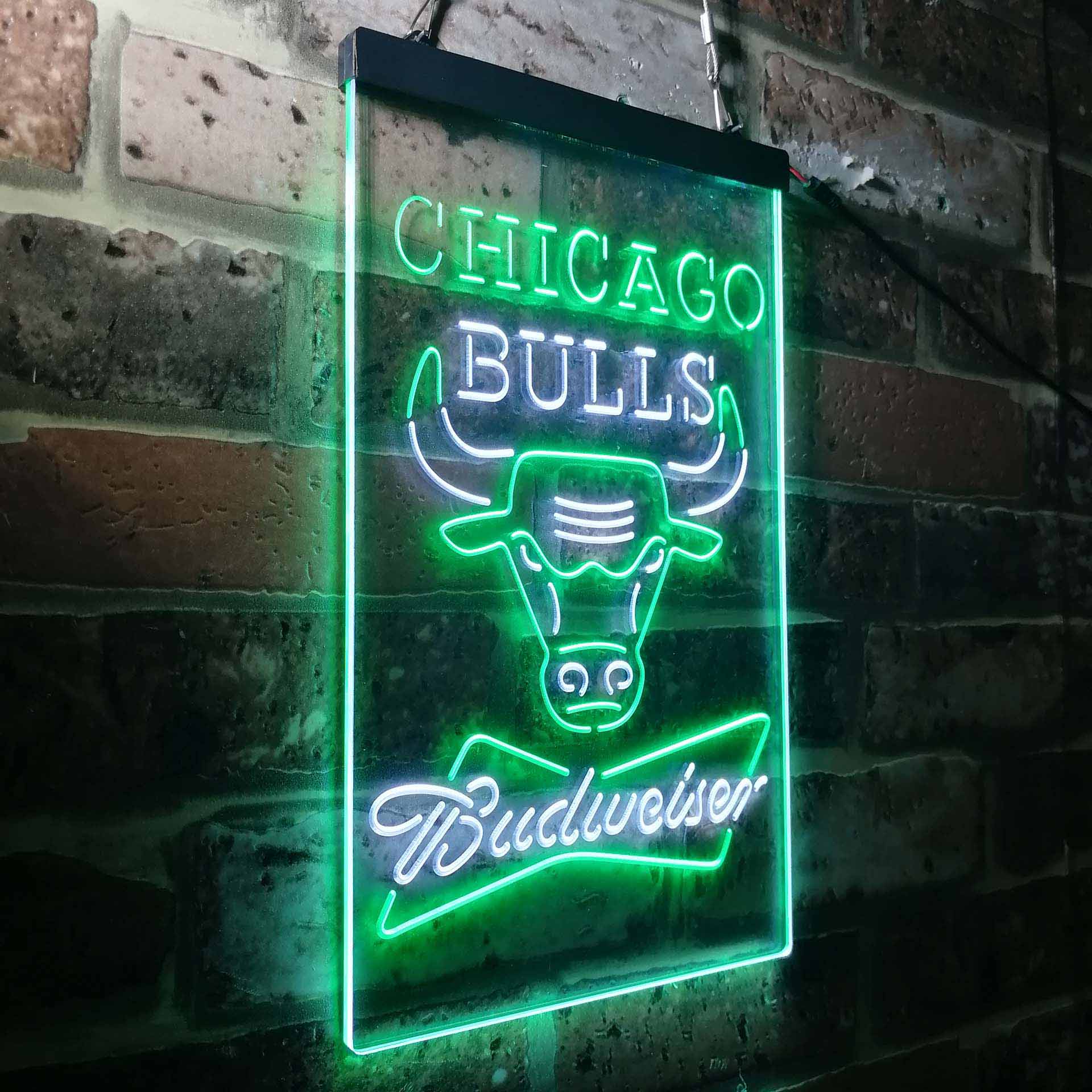 Chicago Bulls Budweiser Neon-Like LED Sign