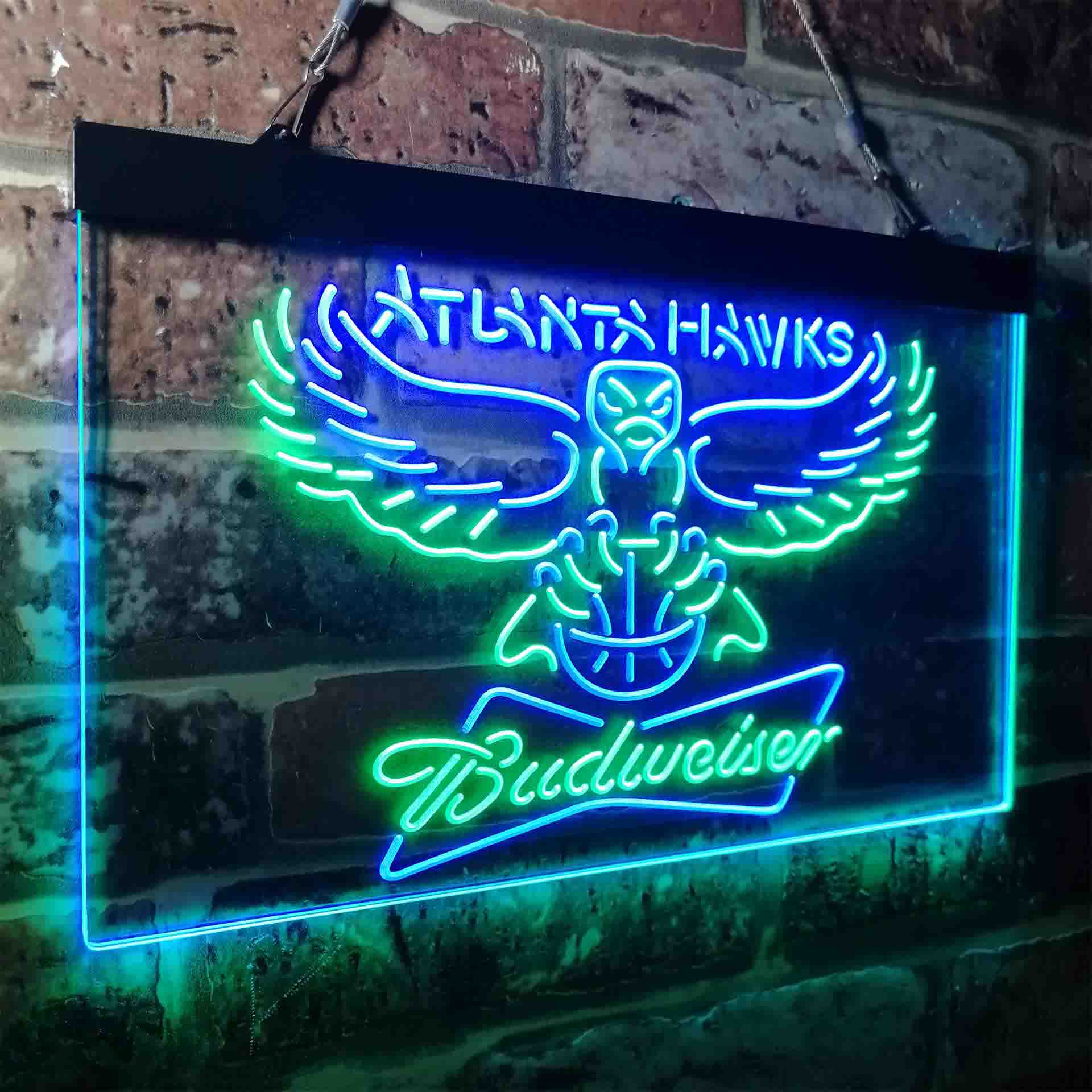 Atlanta Hawks Budweiser Neon-Like LED Sign