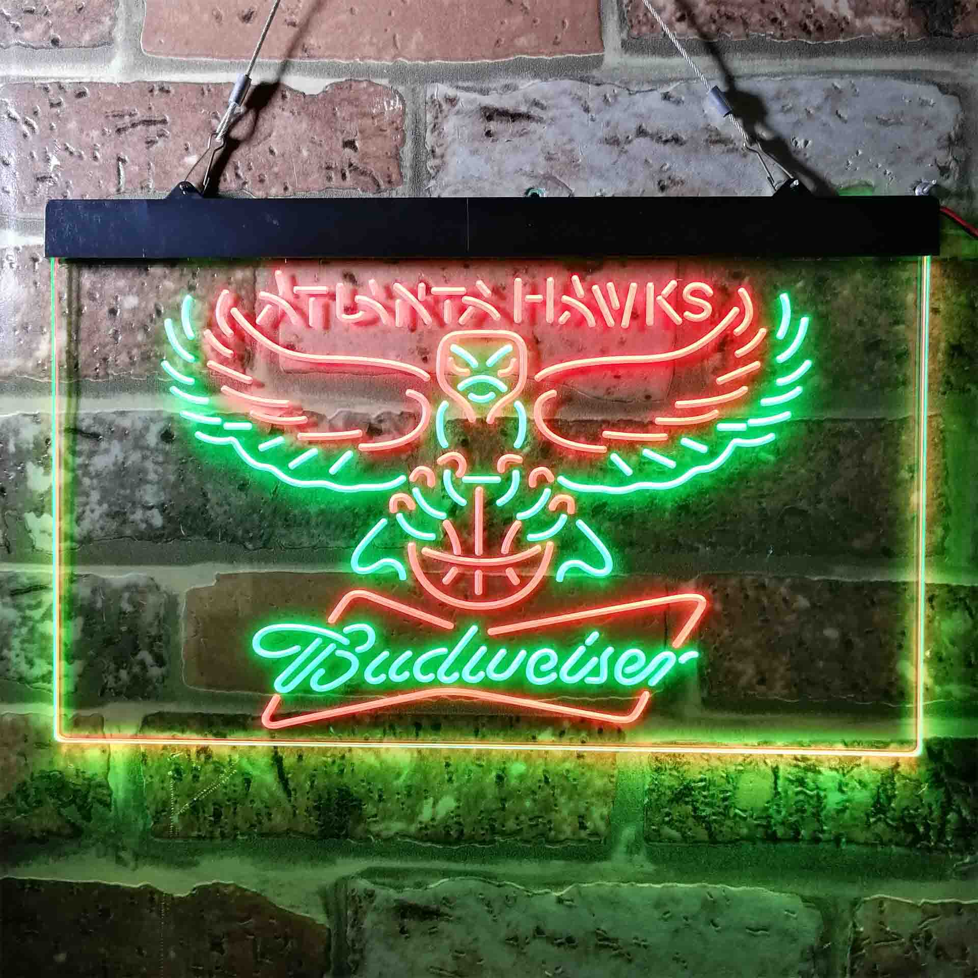 Atlanta Hawks Budweiser Neon-Like LED Sign