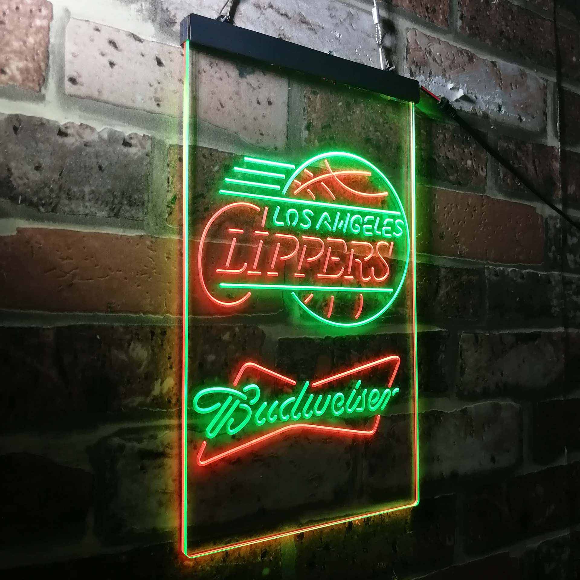 Los Angeles Clippers Budweiser Neon-Like LED Sign