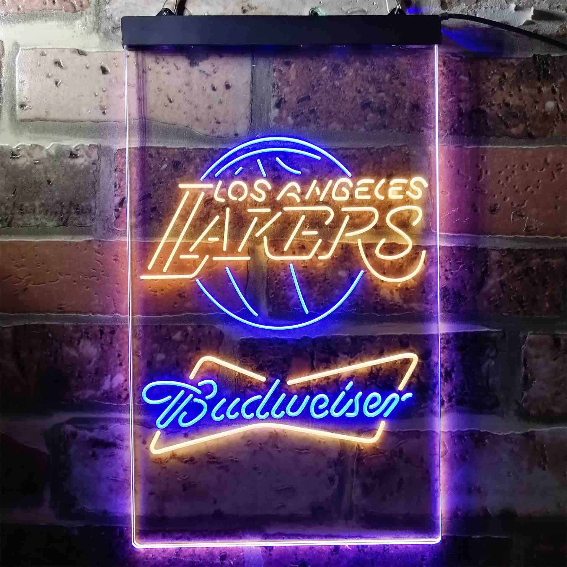 Los Angeles Lakers Budweiser Neon-Like LED Sign