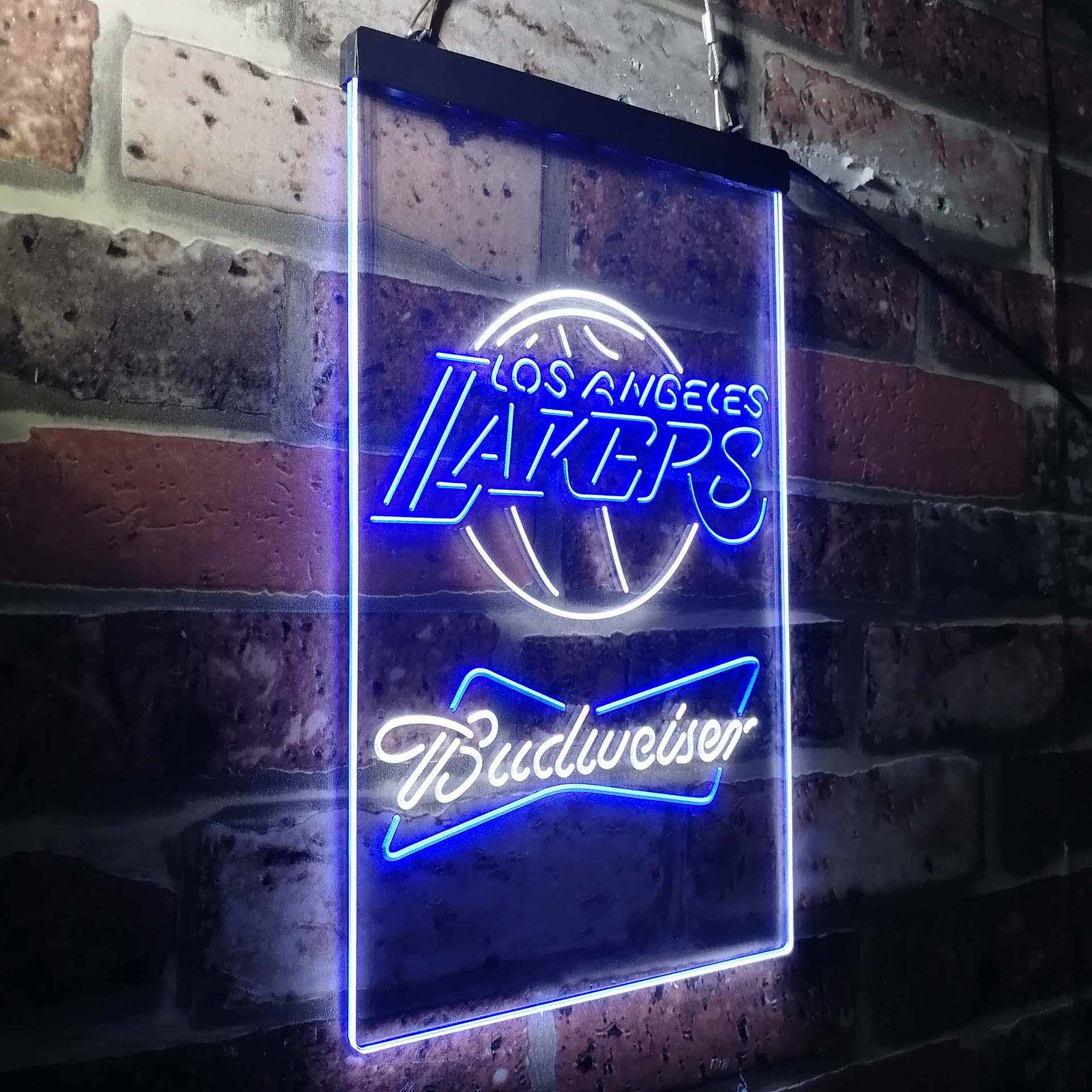Los Angeles Lakers Budweiser Neon-Like LED Sign
