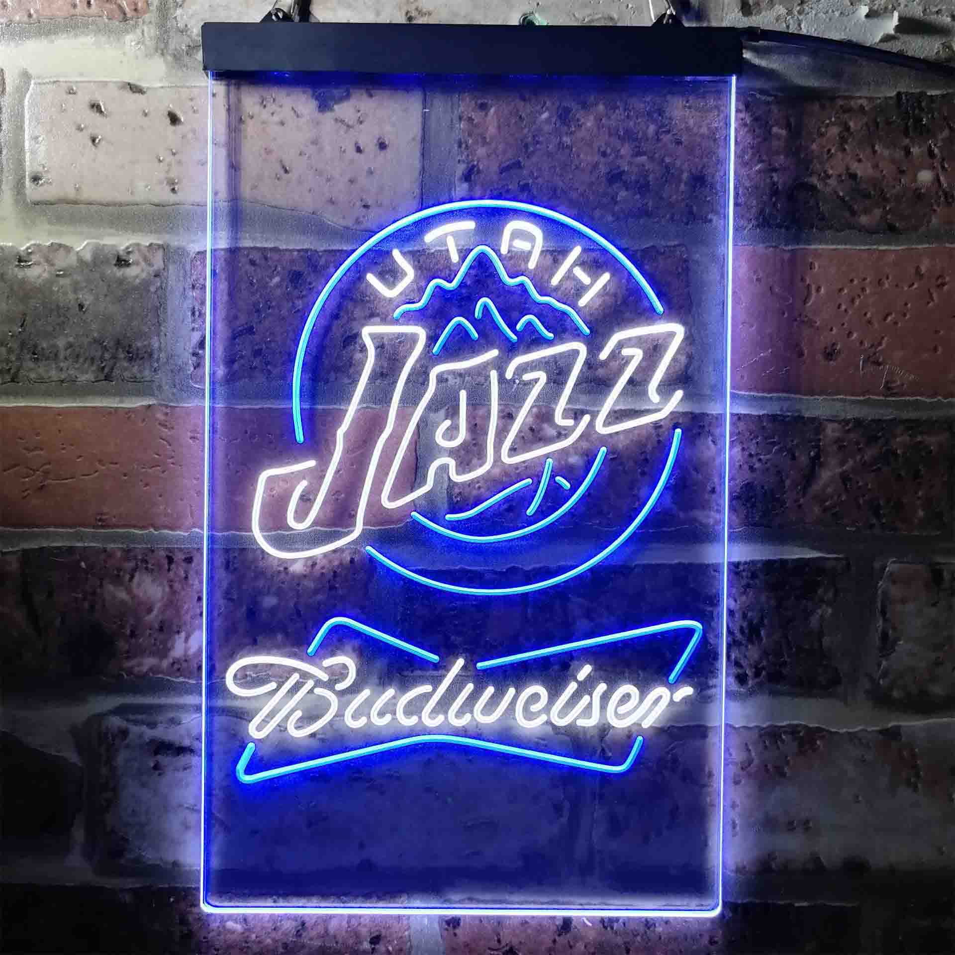 Utah Jazz Budweiser Neon-Like LED Sign