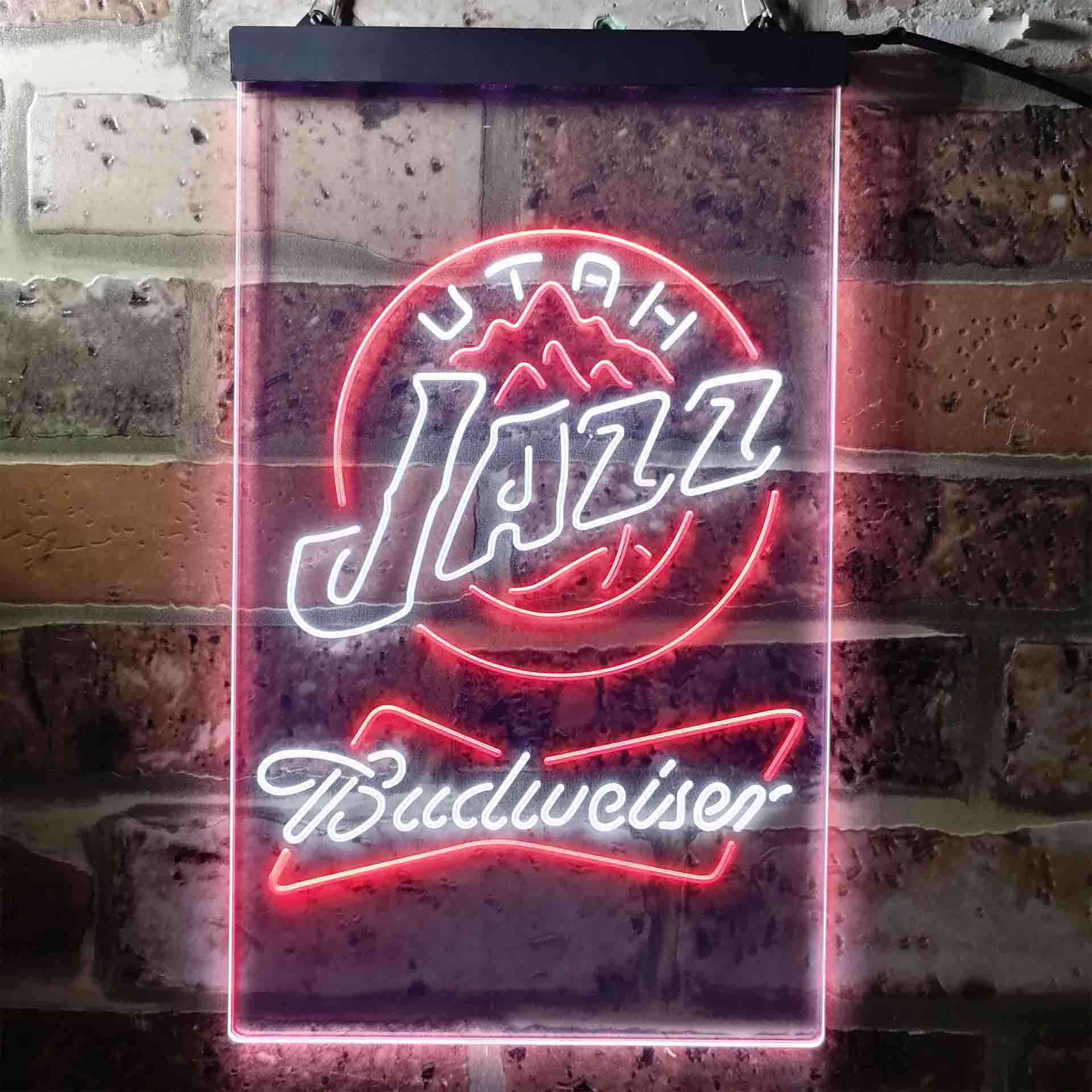 Utah Jazz Budweiser Neon-Like LED Sign