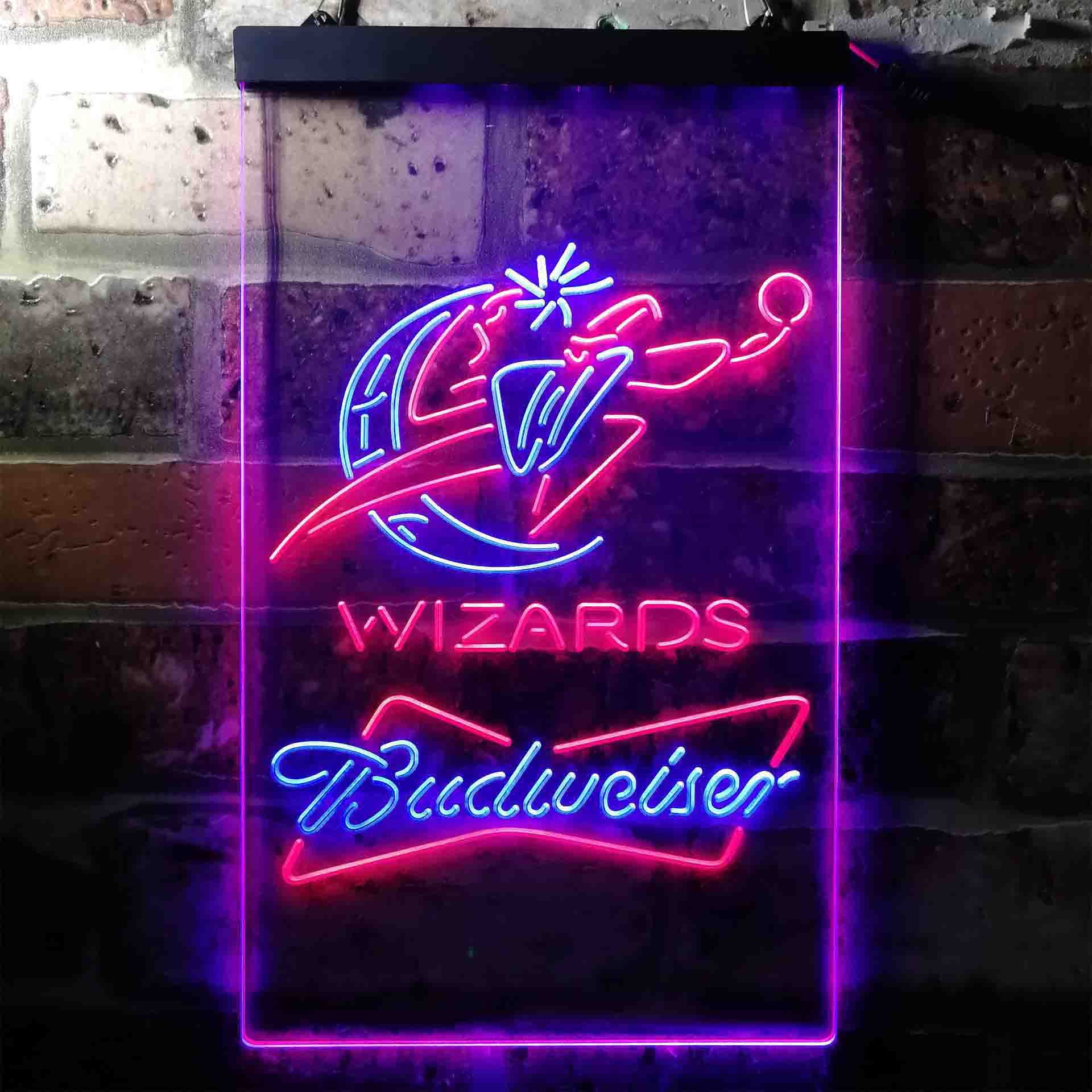 Washington Wizards Budweiser Neon-Like LED Sign
