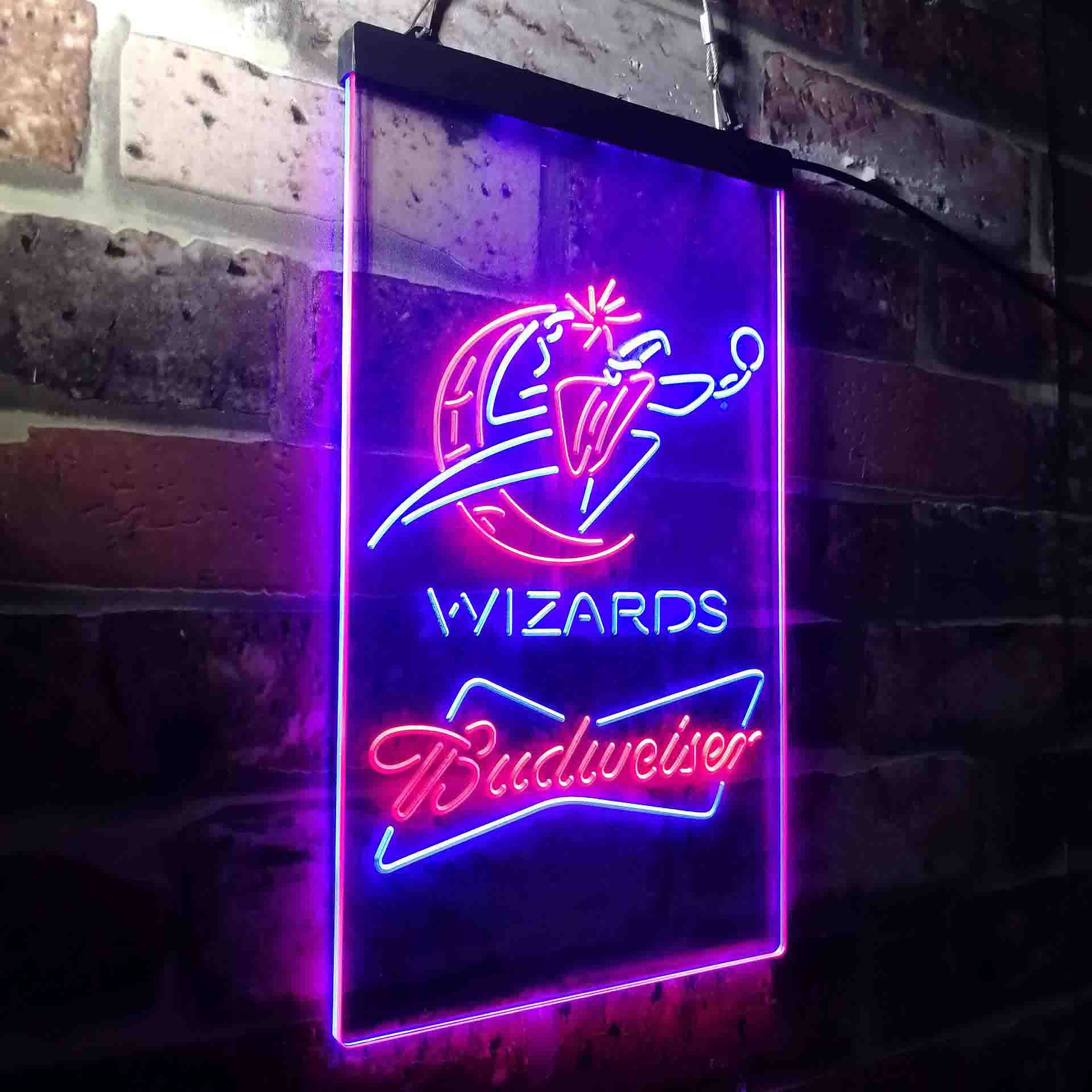 Washington Wizards Budweiser Neon-Like LED Sign