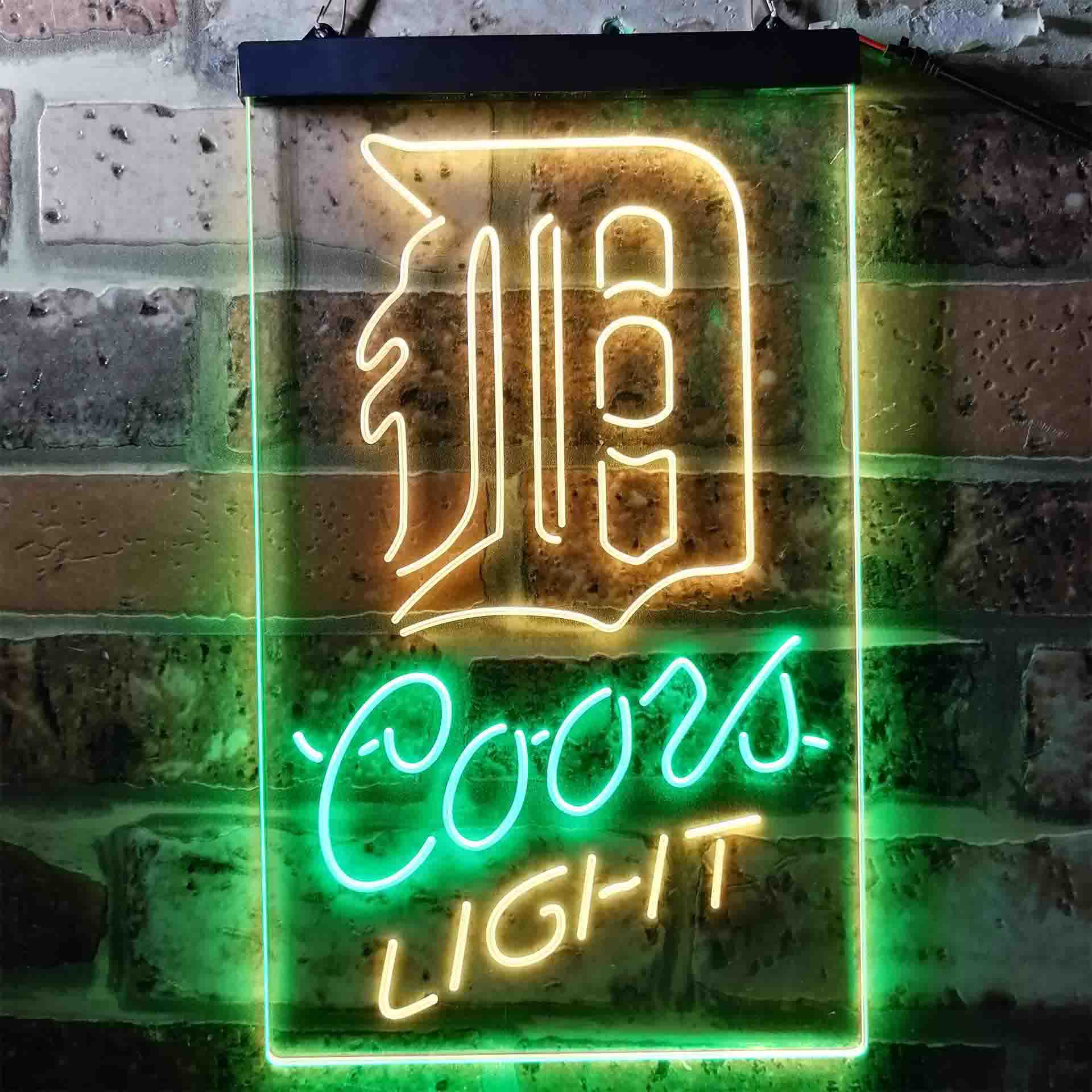 Detroit Tigers Coors Light Neon-Like LED Sign
